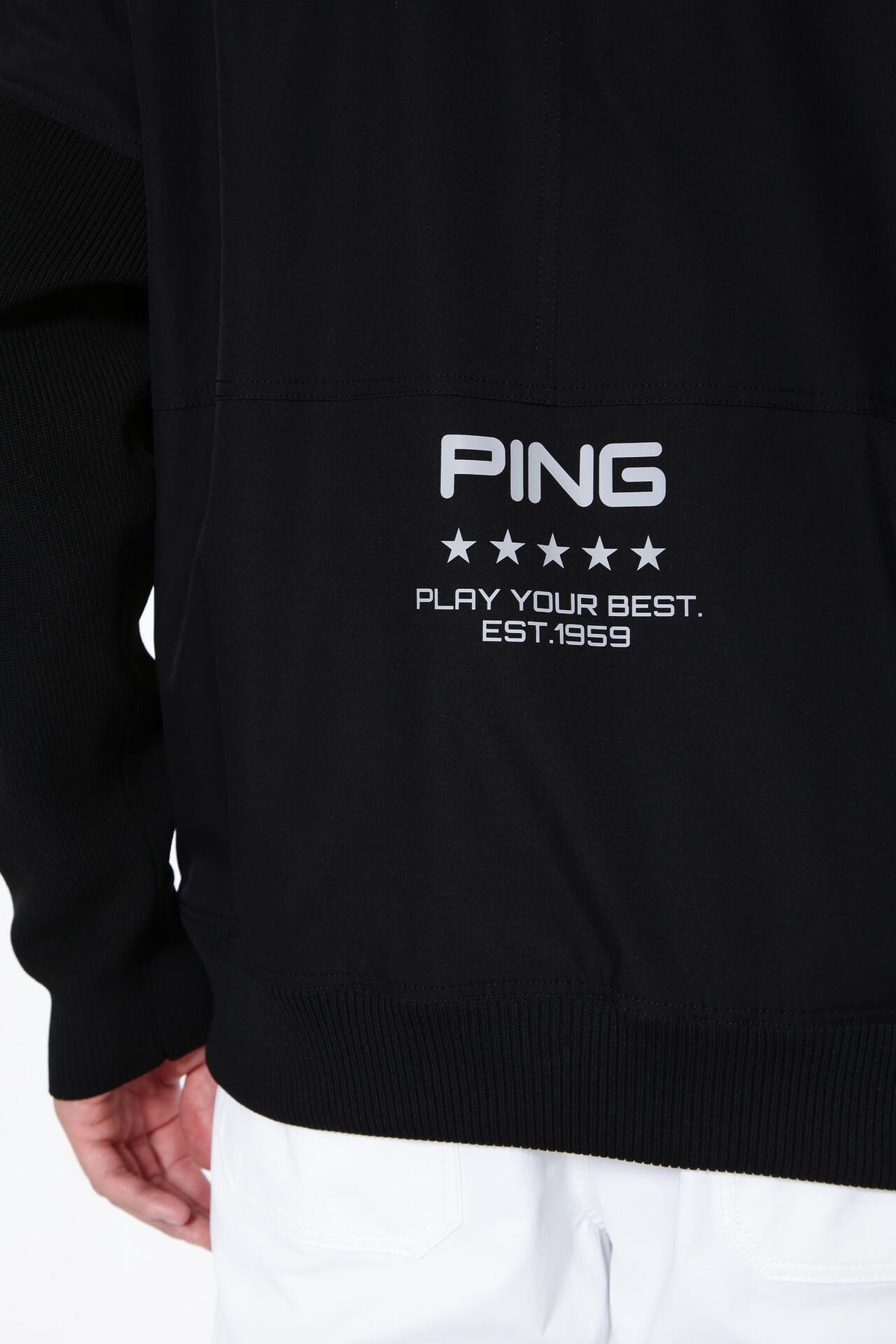 ［PING APPAREL］ストレッチ布帛/トリコット フルジップブルゾン ＜PERFORMANCE＞ (MENS)