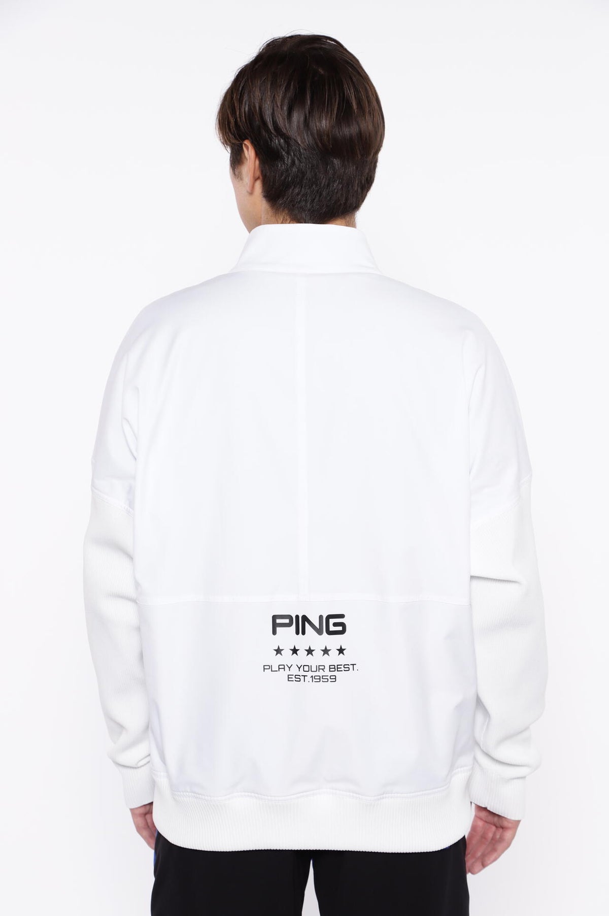 ［PING APPAREL］ストレッチ布帛/トリコット フルジップブルゾン ＜PERFORMANCE＞ (MENS)