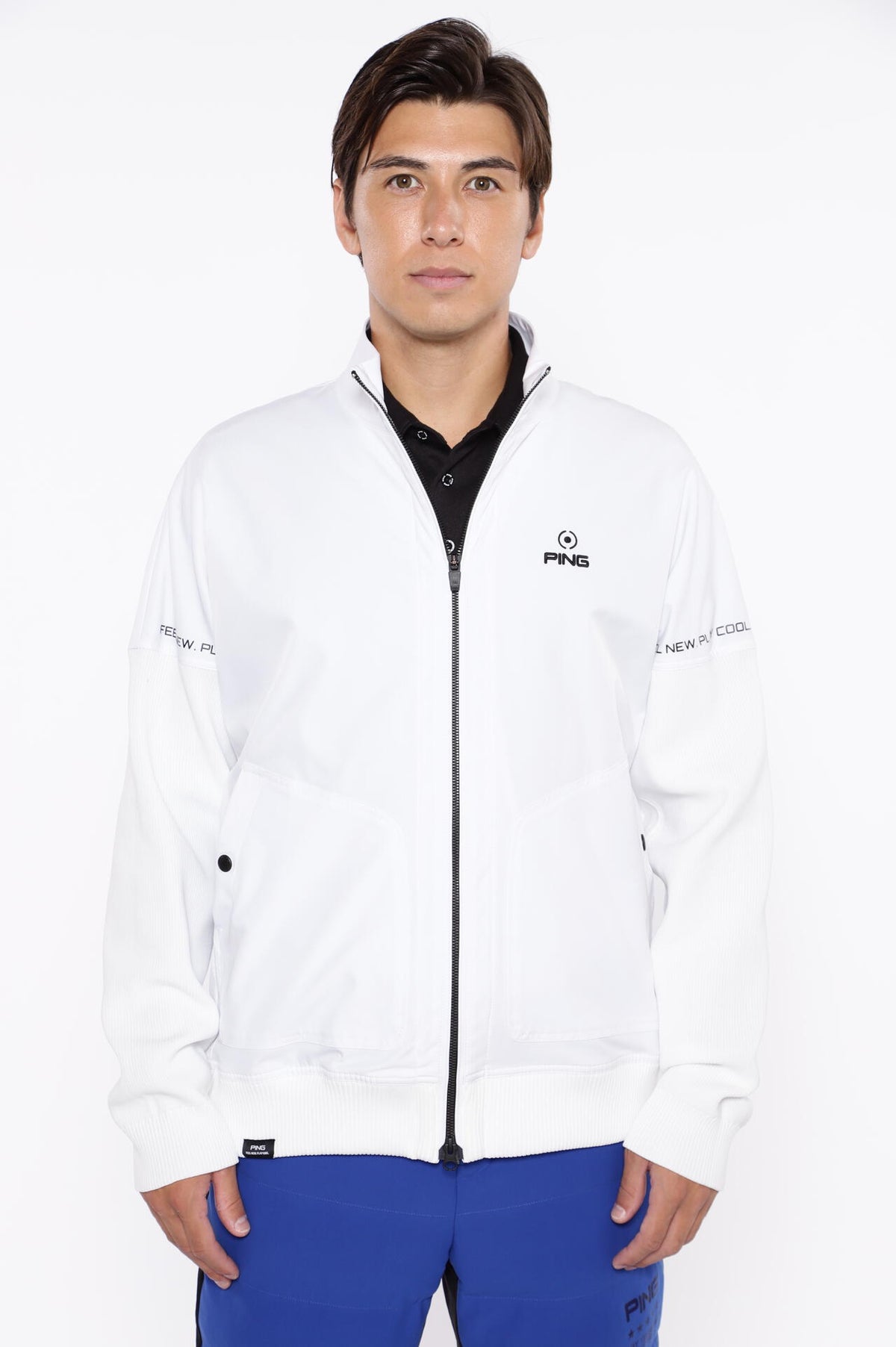 ［PING APPAREL］ストレッチ布帛/トリコット フルジップブルゾン ＜PERFORMANCE＞ (MENS)