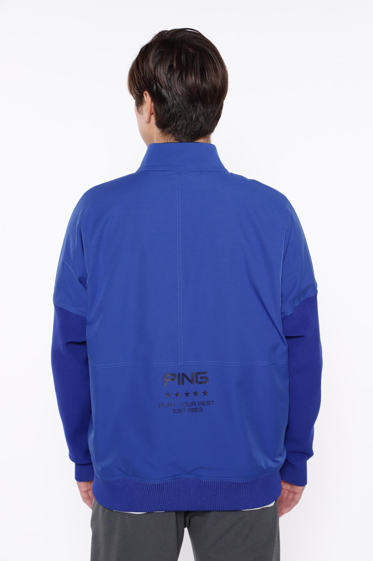 ［PING APPAREL］ストレッチ布帛/トリコット フルジップブルゾン ＜PERFORMANCE＞ (MENS)