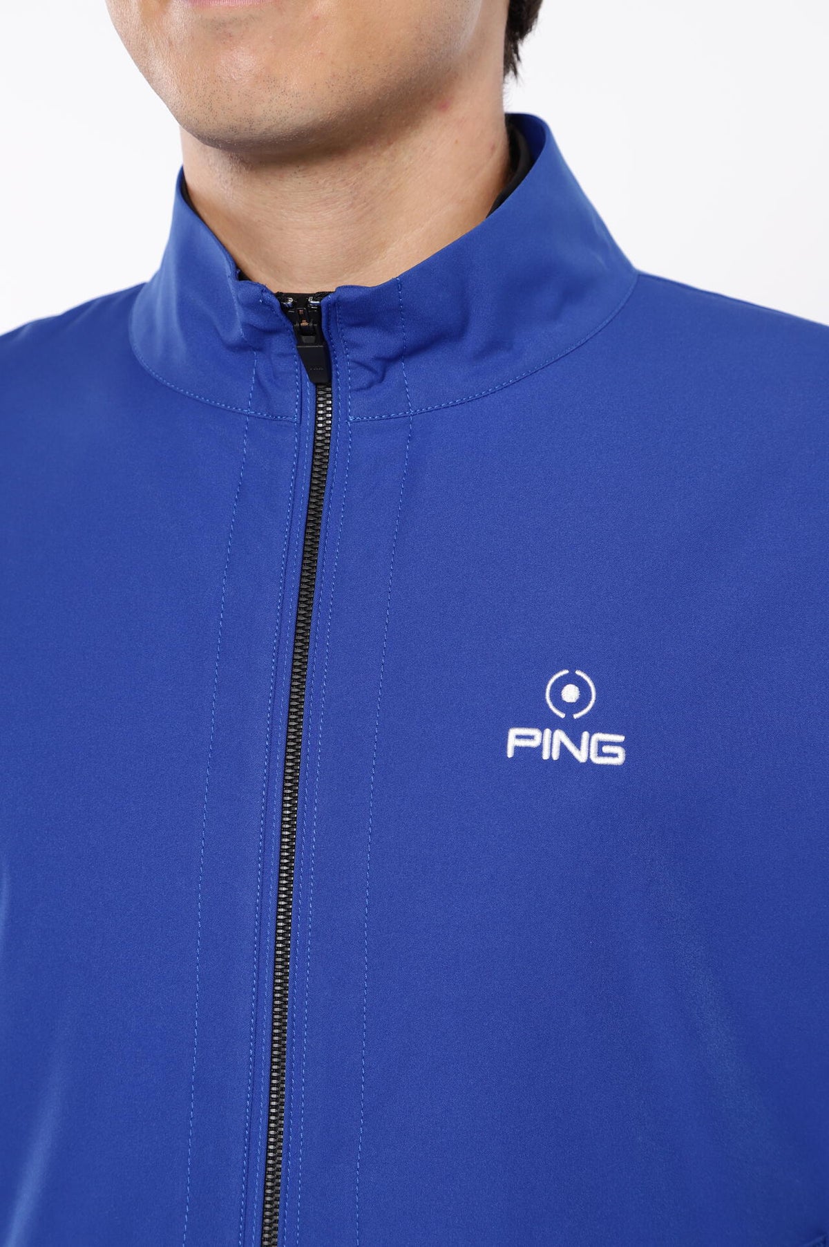 ［PING APPAREL］ストレッチ布帛/トリコット フルジップブルゾン ＜PERFORMANCE＞ (MENS)