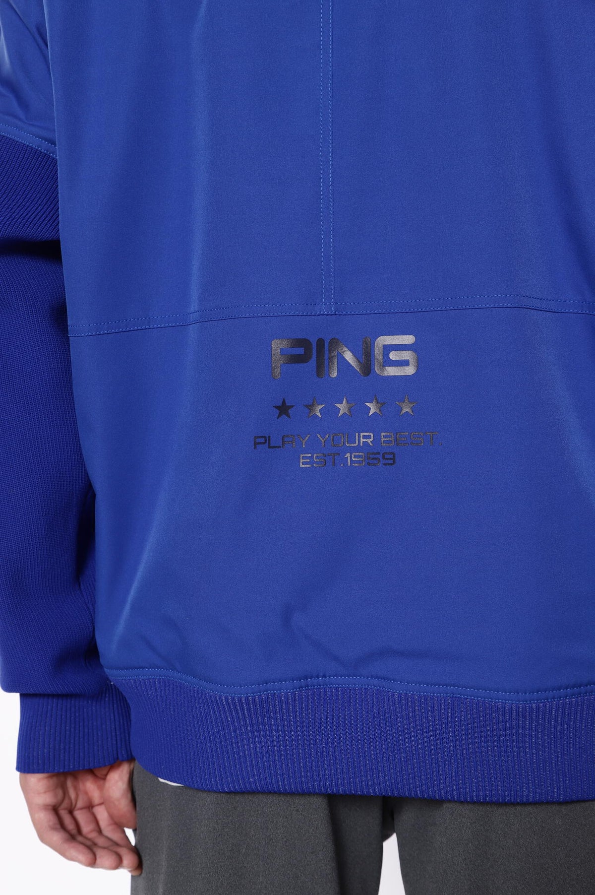 ［PING APPAREL］ストレッチ布帛/トリコット フルジップブルゾン ＜PERFORMANCE＞ (MENS)
