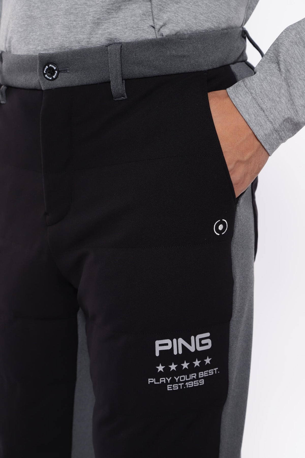 【PING APPAREL】PTTハーフ起毛/全方向ストレッチ杢MIX加工中綿ジョガーパンツ ＜PERFORMANCE＞ (MENS)