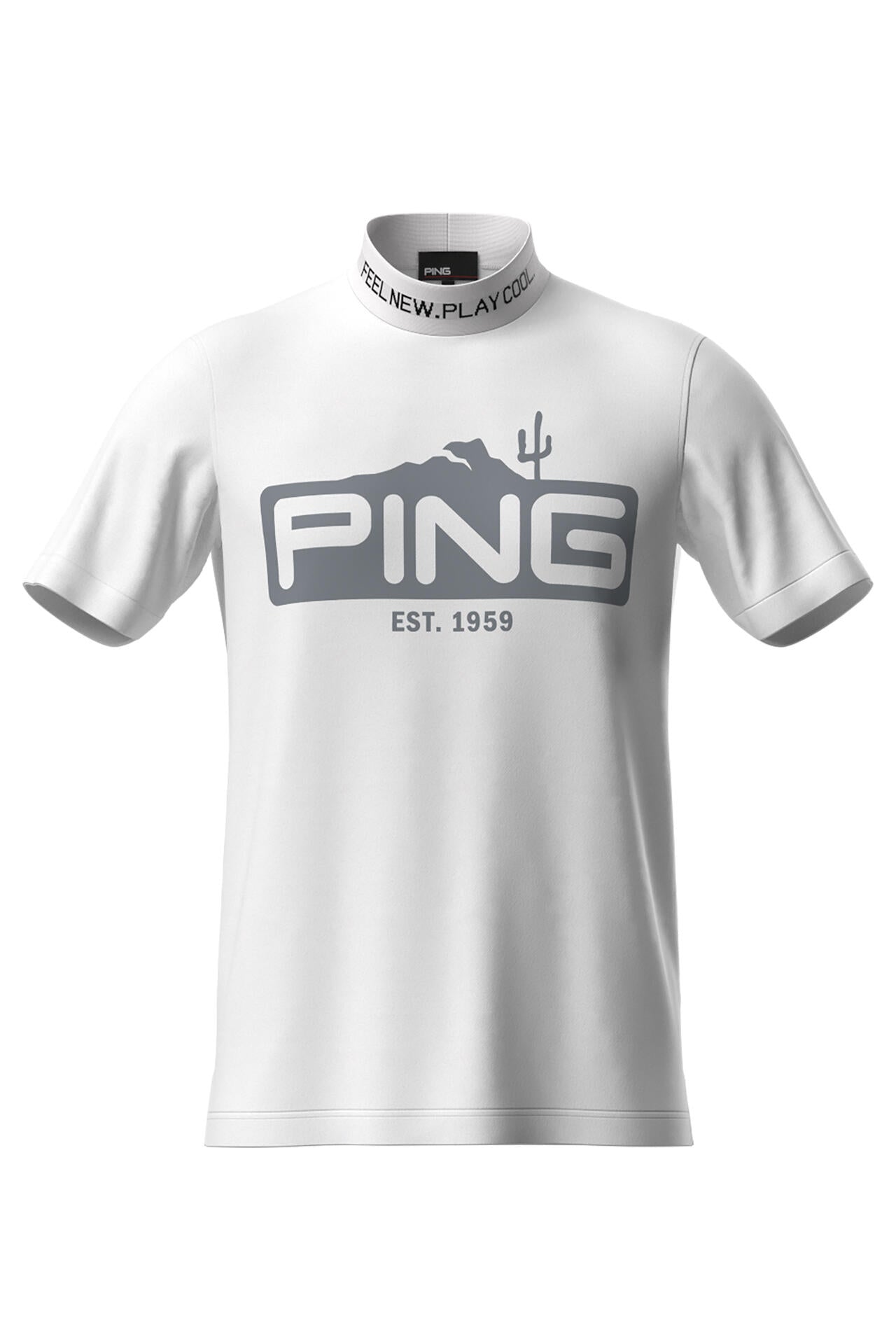 【PING APPAREL】ストレッチカノコ半袖ハイネックカットソー ＜EARLY AUTUMN＞ (MENS)