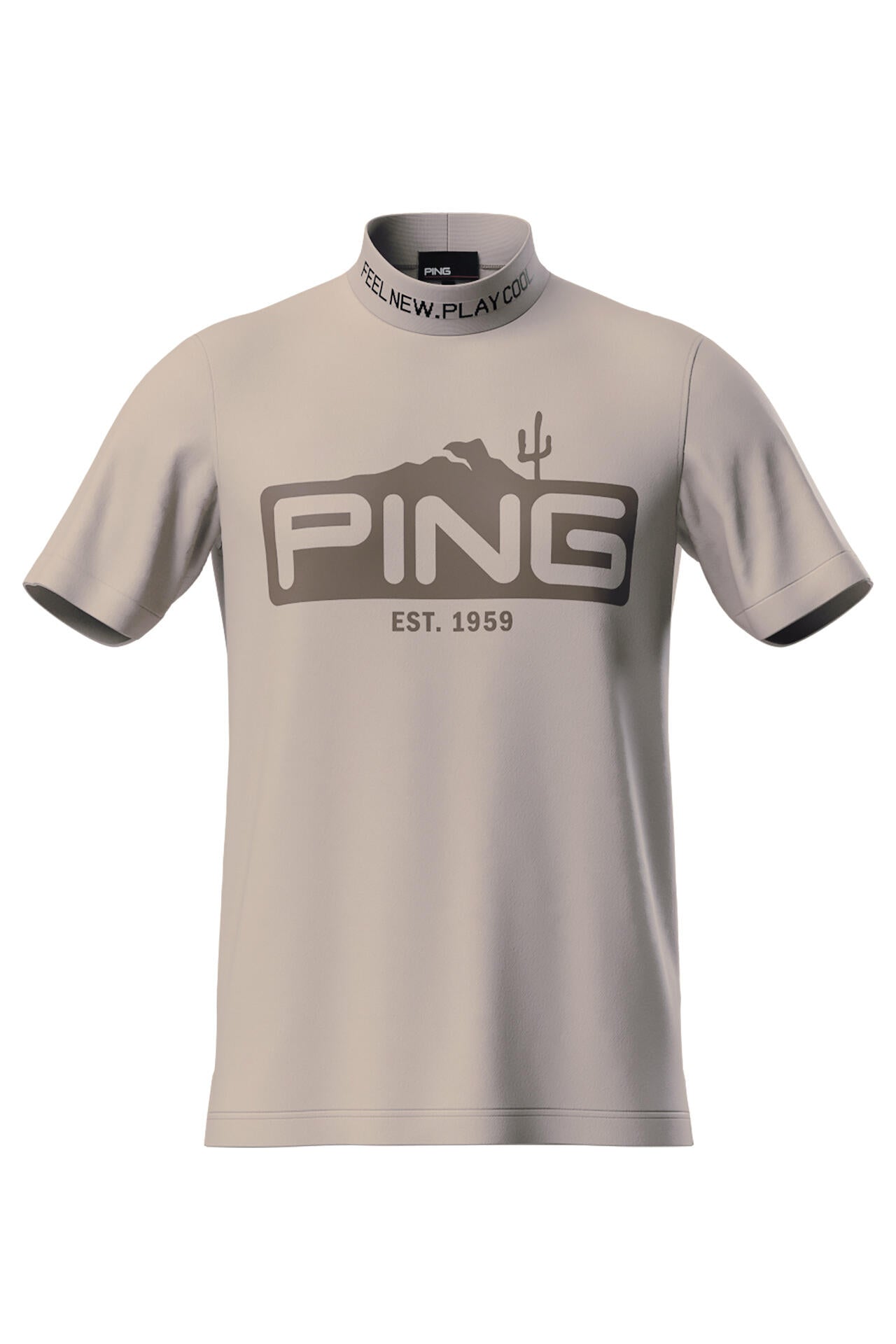 【PING APPAREL】ストレッチカノコ半袖ハイネックカットソー ＜EARLY AUTUMN＞ (MENS)