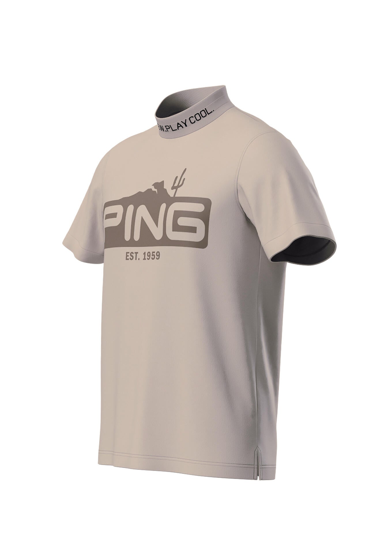 【PING APPAREL】ストレッチカノコ半袖ハイネックカットソー ＜EARLY AUTUMN＞ (MENS)