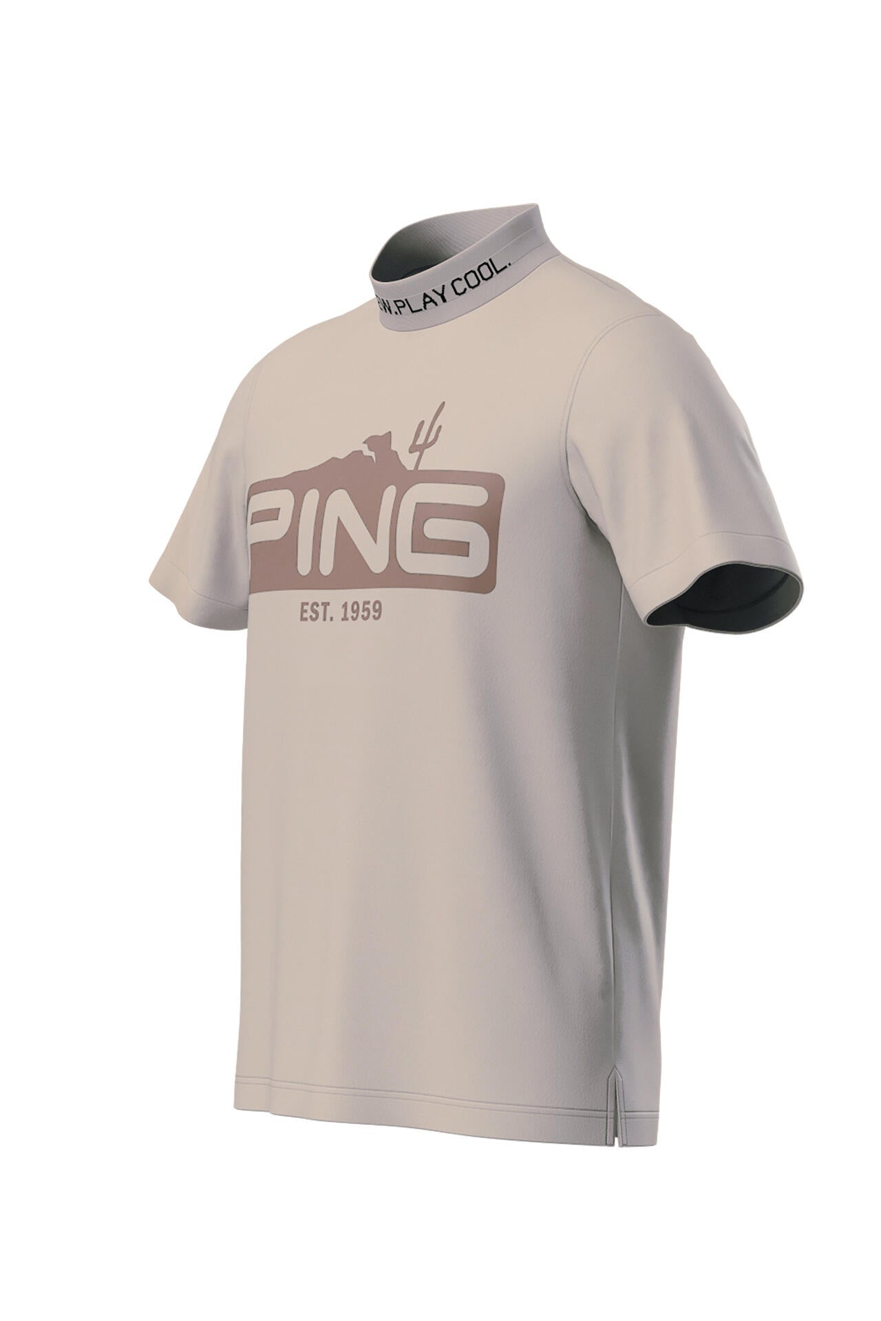 【PING APPAREL】ストレッチカノコ半袖ハイネックカットソー ＜EARLY AUTUMN＞ (MENS)