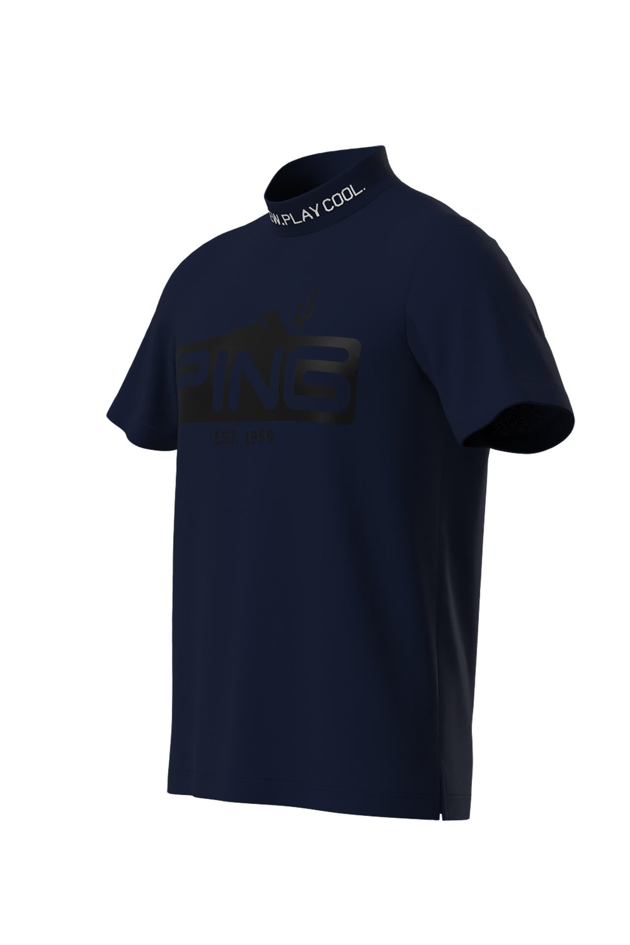 【PING APPAREL】ストレッチカノコ半袖ハイネックカットソー ＜EARLY AUTUMN＞ (MENS)