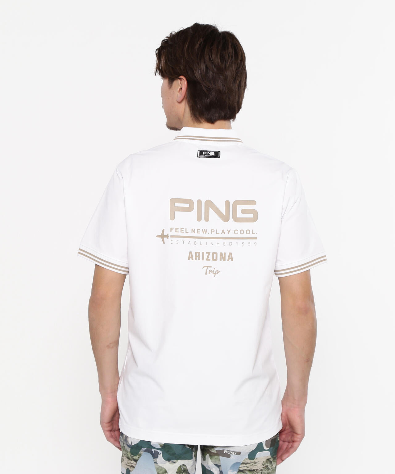 【PING APPAREL】サライテック二重織半袖ポロシャツ ＜NATIVE＞ (MENS)