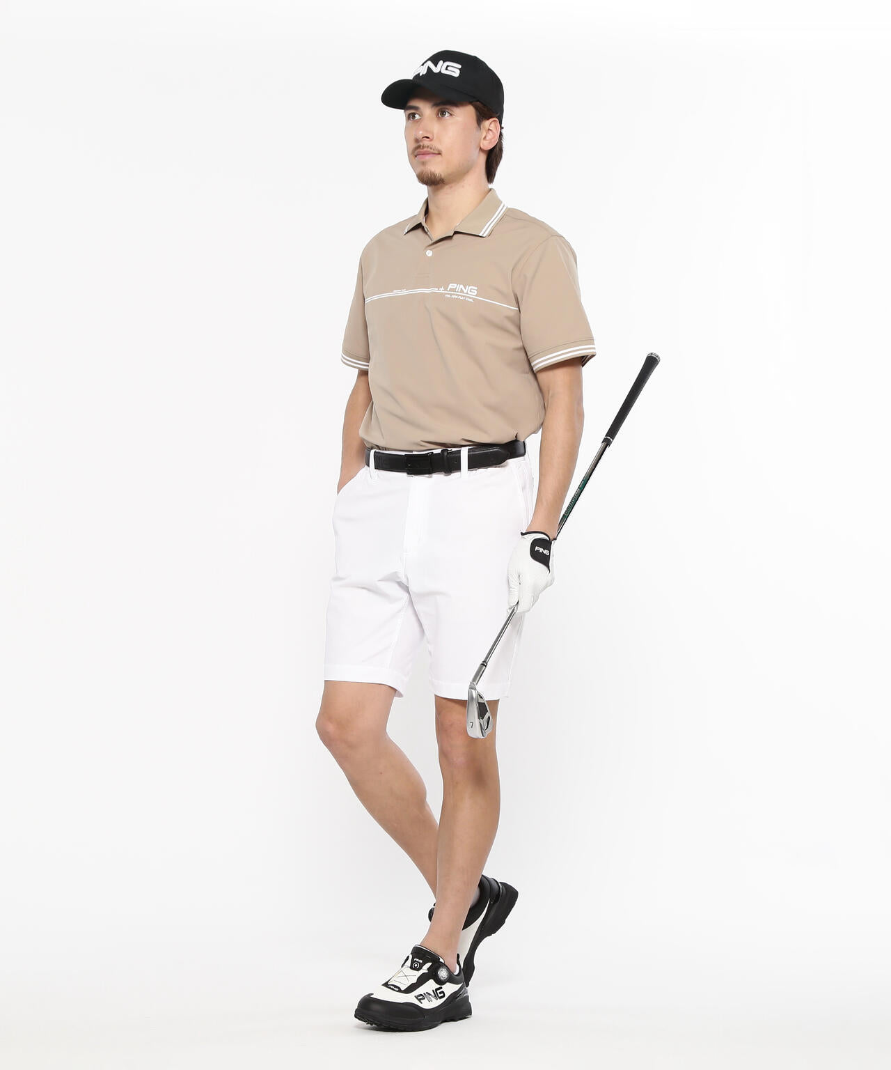 【PING APPAREL】サライテック二重織半袖ポロシャツ ＜NATIVE＞ (MENS)