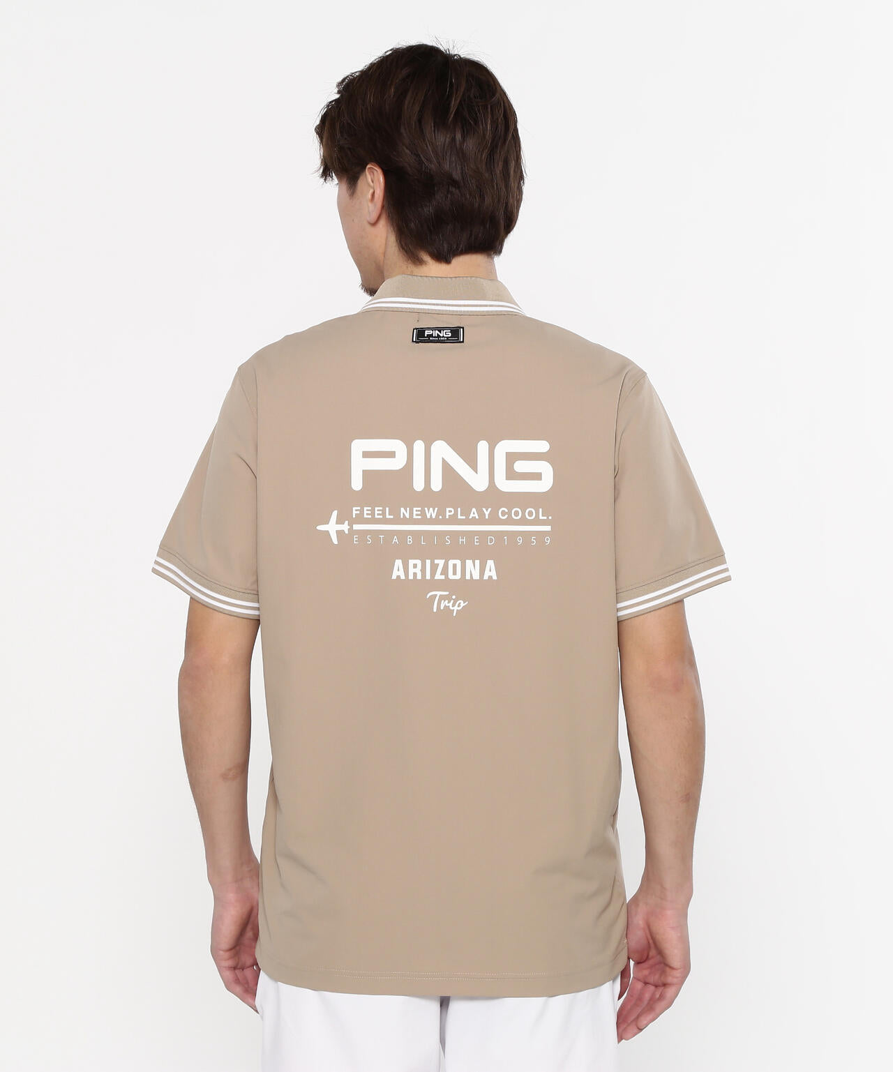 【PING APPAREL】サライテック二重織半袖ポロシャツ ＜NATIVE＞ (MENS)
