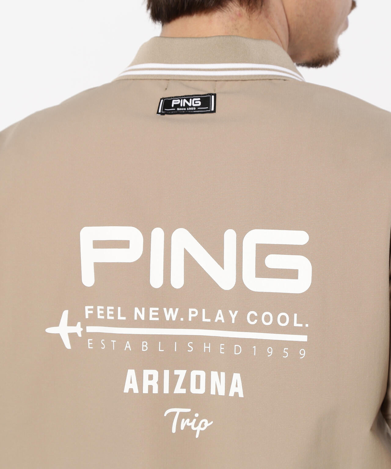 【PING APPAREL】サライテック二重織半袖ポロシャツ ＜NATIVE＞ (MENS)