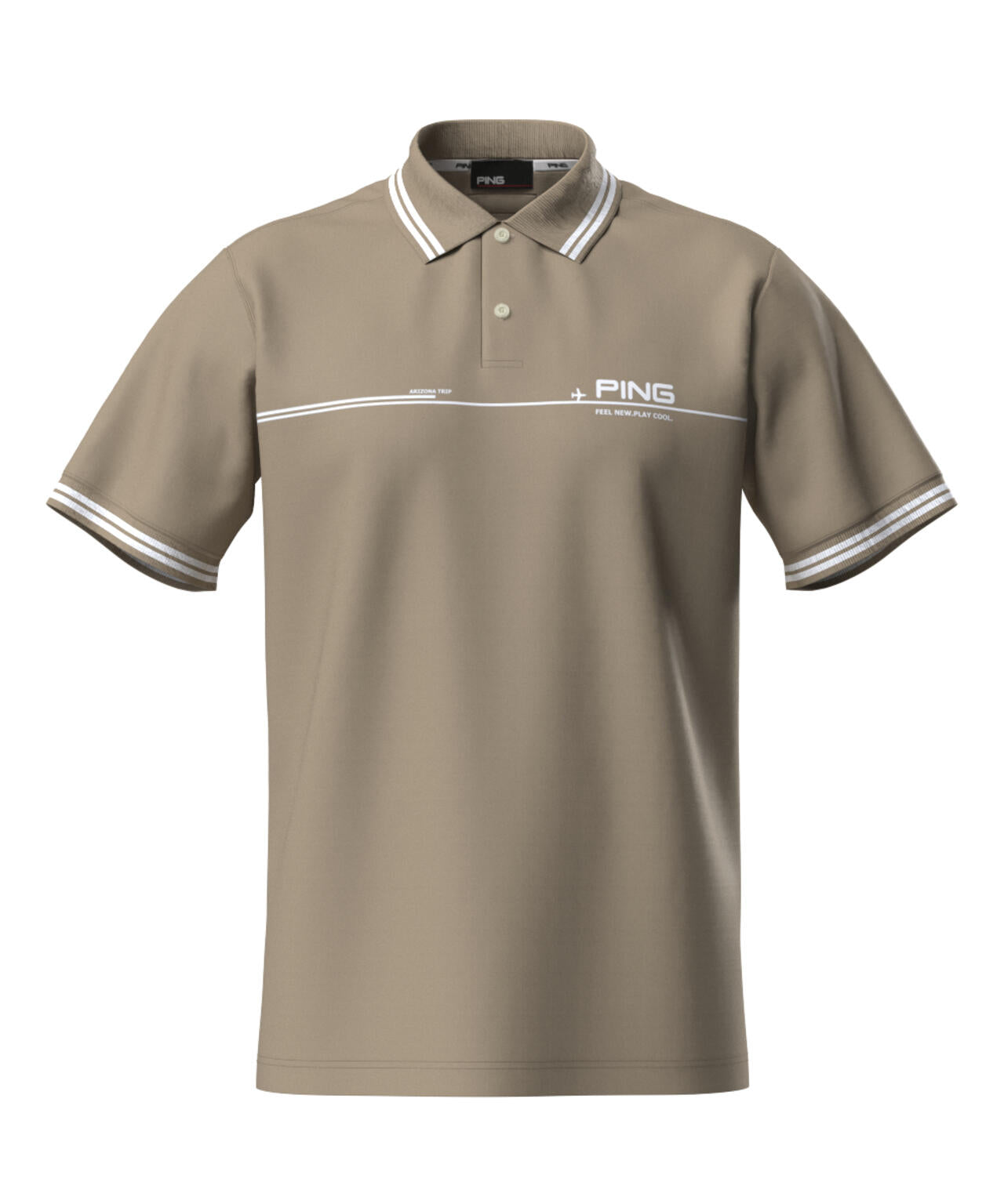 【PING APPAREL】サライテック二重織半袖ポロシャツ ＜NATIVE＞ (MENS)