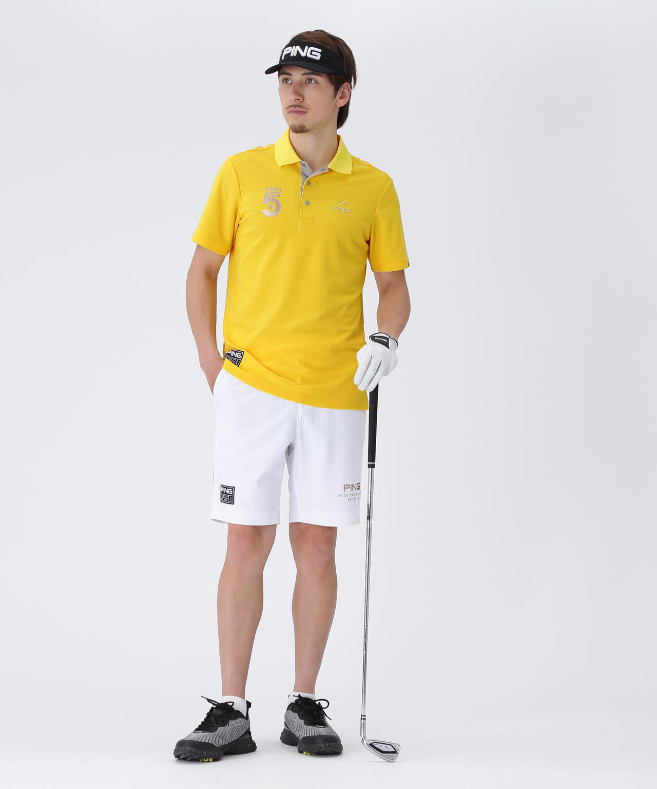 PING APPAREL】超速乾カノコ半袖ポロシャツ ＜GOLD＞ (MENS) | PING