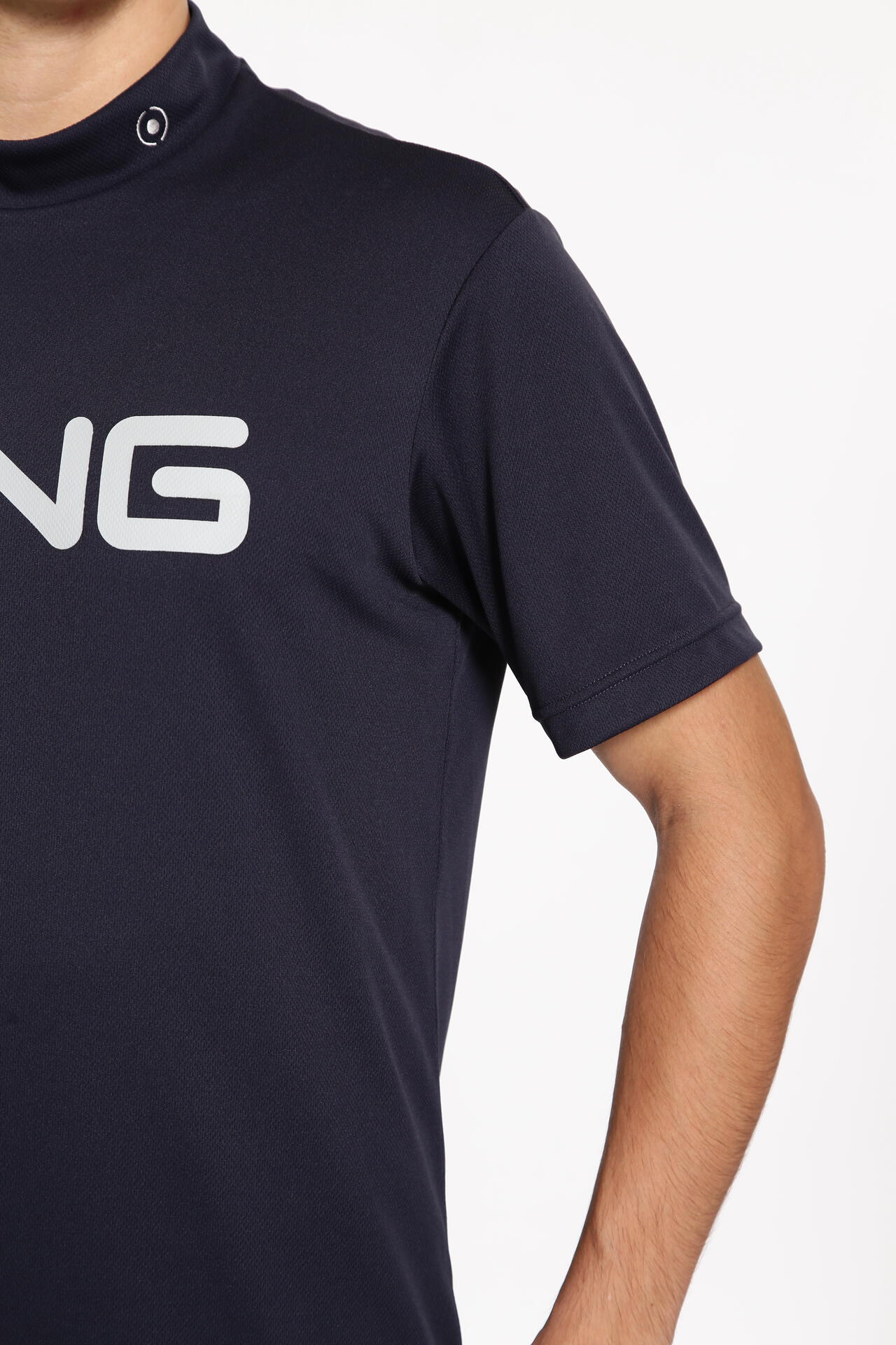 PING APPAREL】ダブルメッシ半袖ハイネックカットソー ＜EARLY SPRING