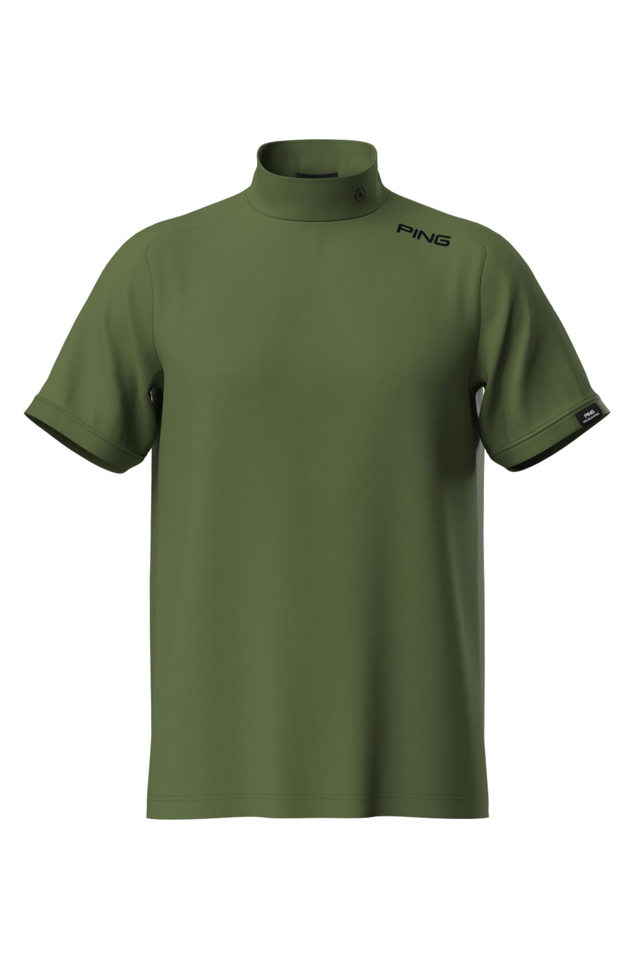 【PING APPAREL】メッシュパネルジャガード半袖ハイネックカットソー ＜PERFORMANCE＞ (MENS)
