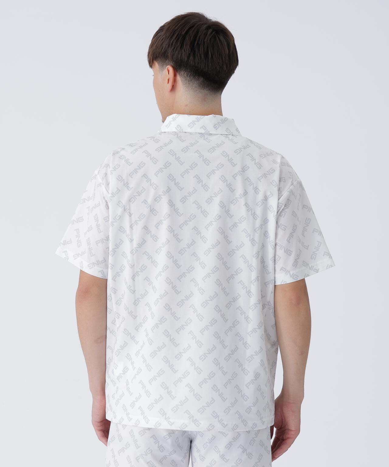 PING APPAREL】ドットメッシュハーフジップシャツ ＜EARLY AUTUMN