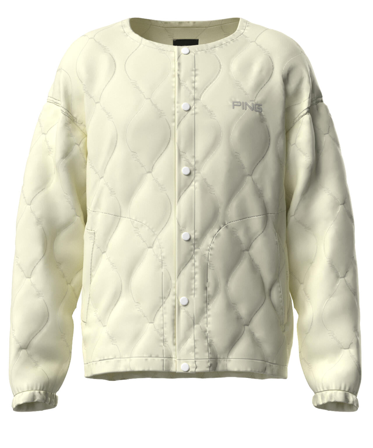 【PING APPAREL】ストレッチタフタキルティングノーカラーブルゾン ＜NATIVE＞ (MENS)