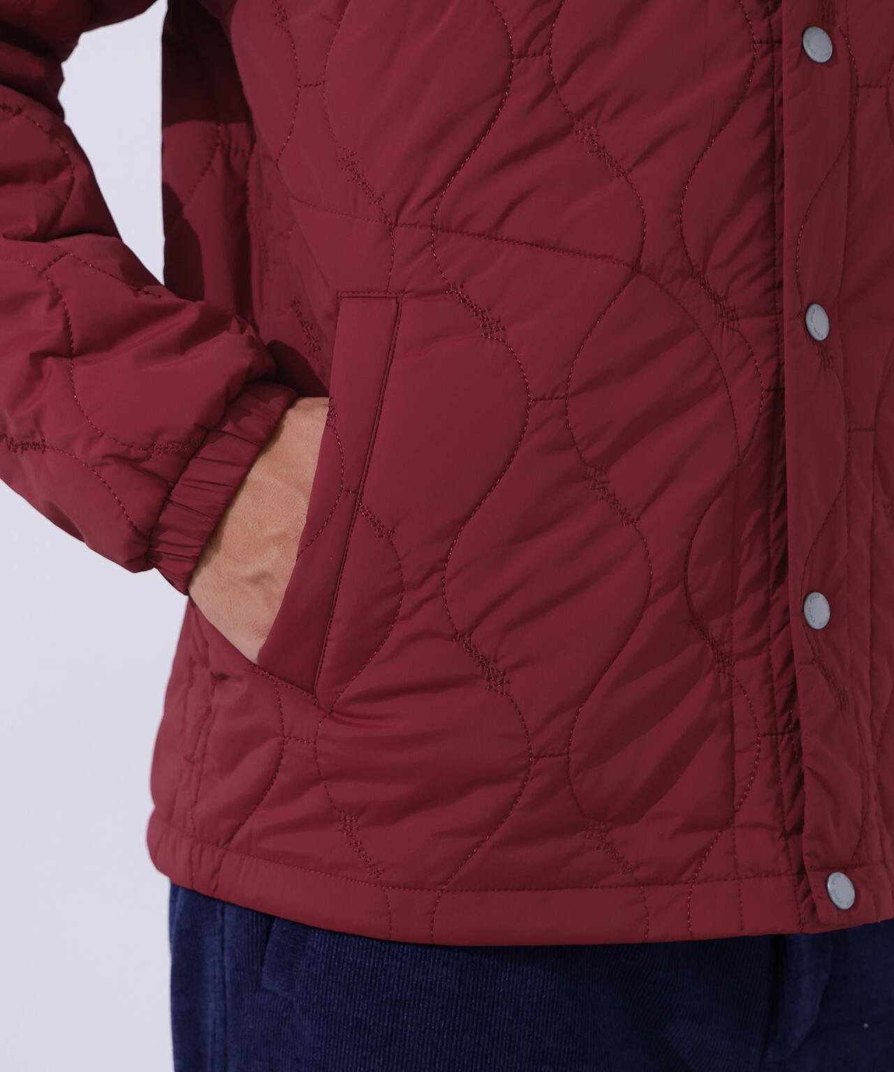 【PING APPAREL】ストレッチタフタキルティングノーカラーブルゾン ＜NATIVE＞ (MENS)