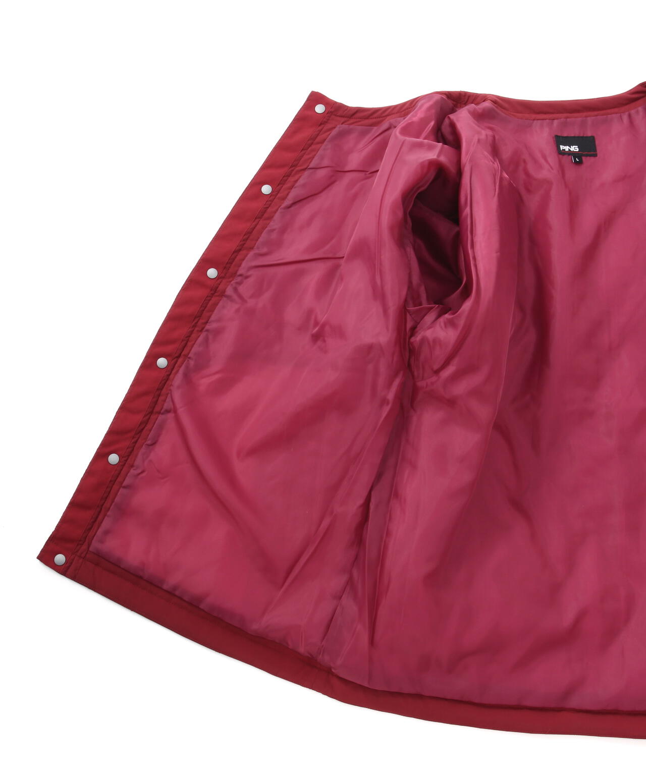 【PING APPAREL】ストレッチタフタキルティングノーカラーブルゾン ＜NATIVE＞ (MENS)