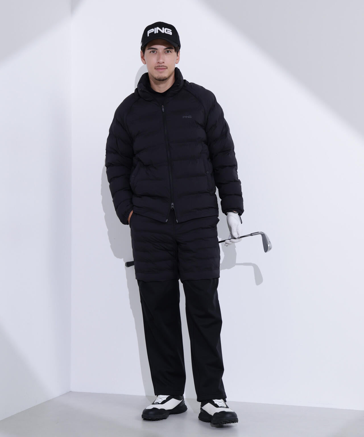 【PING APPAREL】全方向ストレッチ接結ボーダー2WAY中綿ブルゾン ＜PERFORMANCE＞ (MENS)