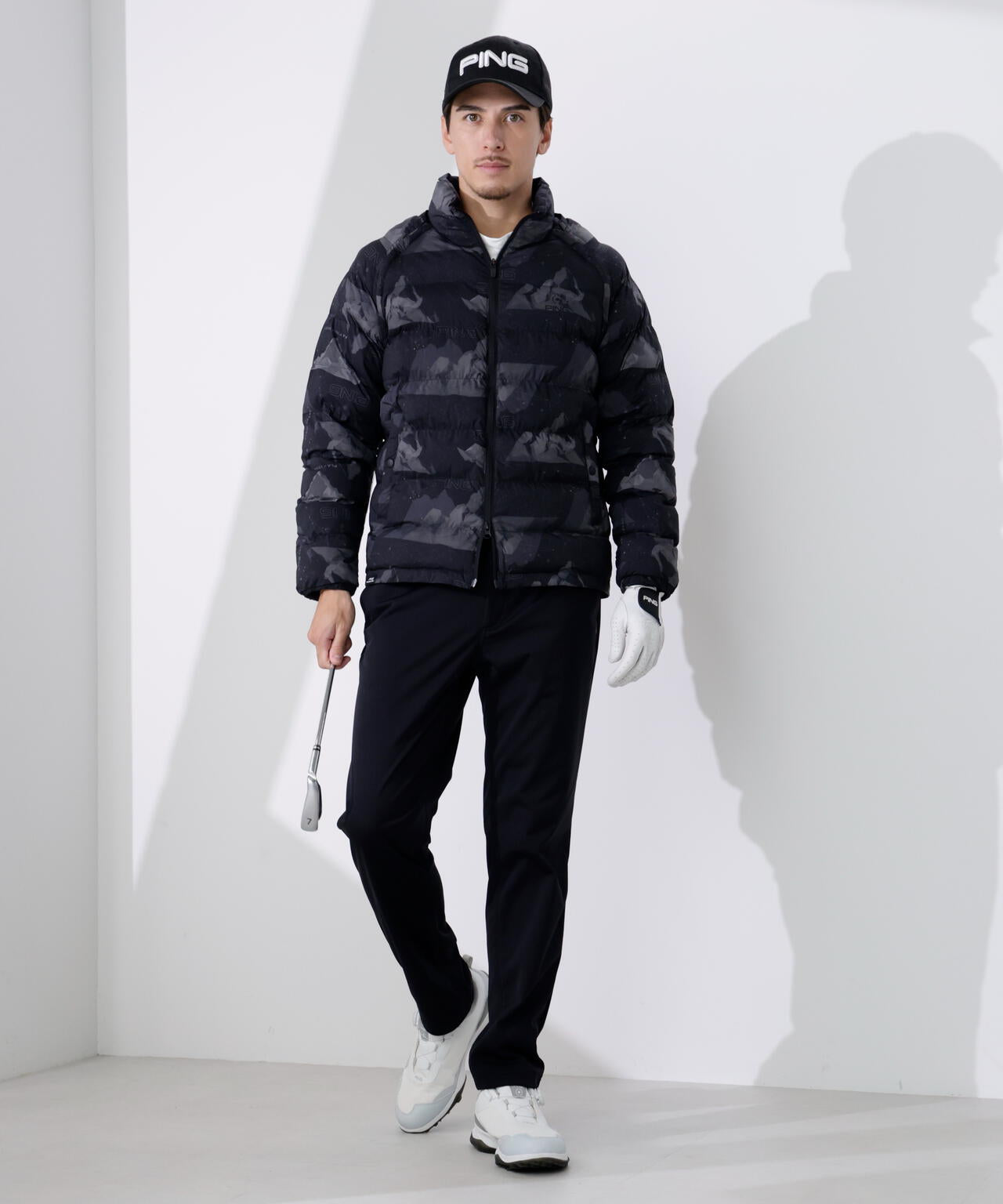 【PING APPAREL】全方向ストレッチ接結ボーダー2WAY中綿ブルゾン ＜PERFORMANCE＞ (MENS)