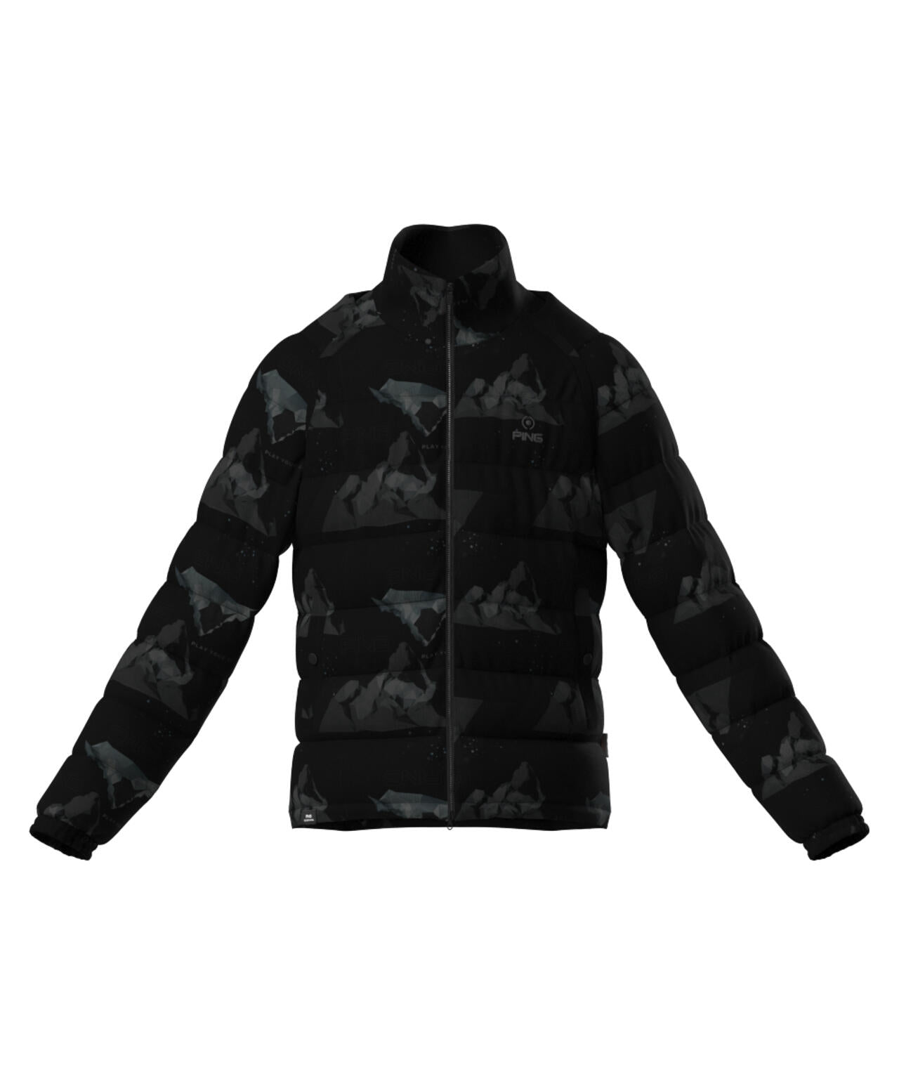 【PING APPAREL】全方向ストレッチ接結ボーダー2WAY中綿ブルゾン ＜PERFORMANCE＞ (MENS)