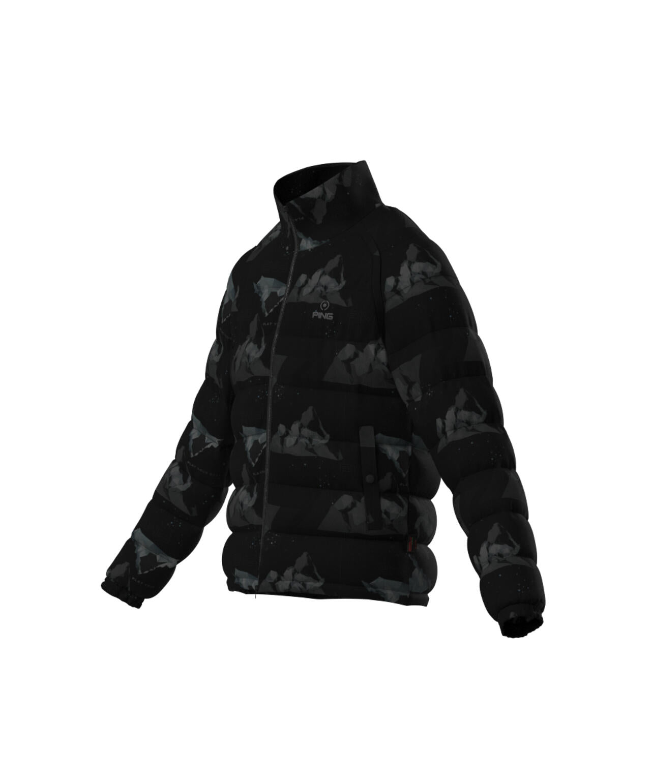 【PING APPAREL】全方向ストレッチ接結ボーダー2WAY中綿ブルゾン ＜PERFORMANCE＞ (MENS)