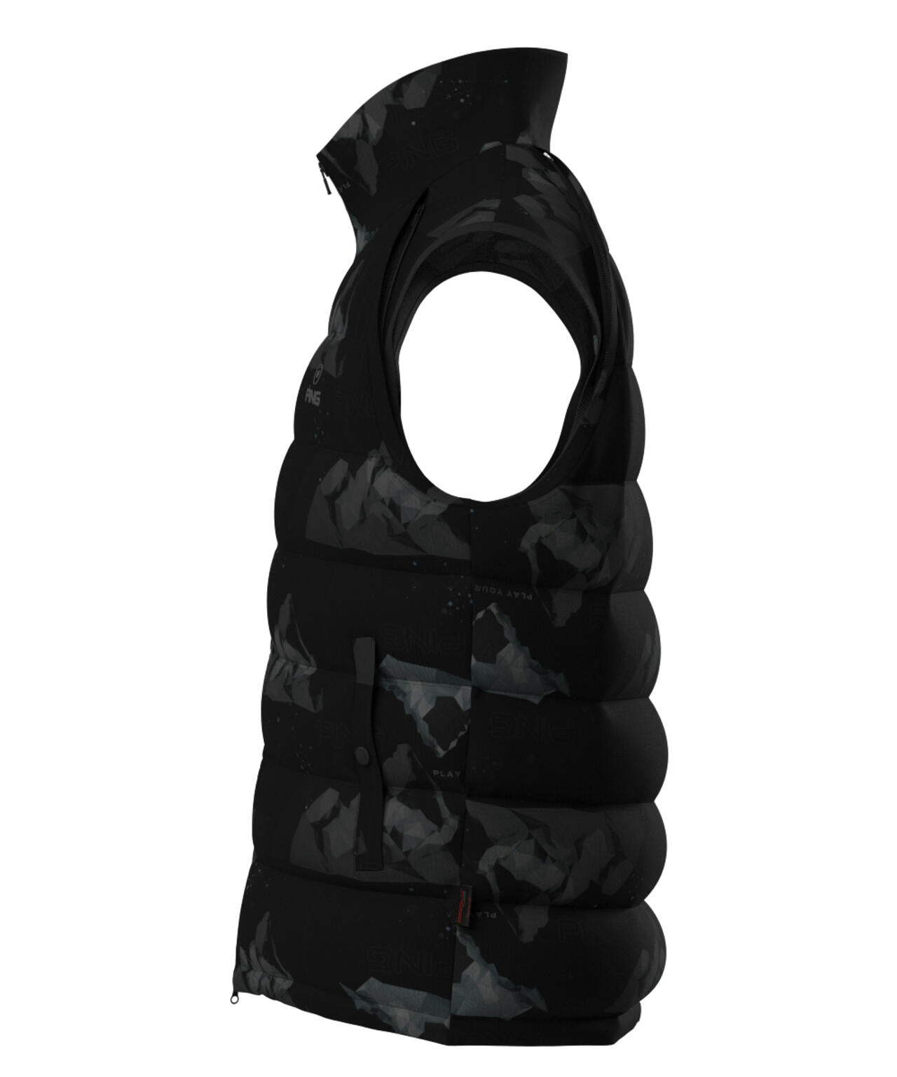 【PING APPAREL】全方向ストレッチ接結ボーダー2WAY中綿ブルゾン ＜PERFORMANCE＞ (MENS)