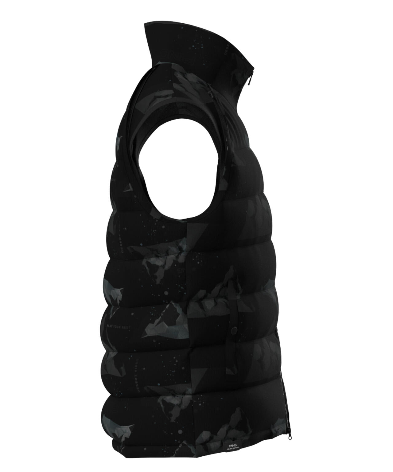 【PING APPAREL】全方向ストレッチ接結ボーダー2WAY中綿ブルゾン ＜PERFORMANCE＞ (MENS)