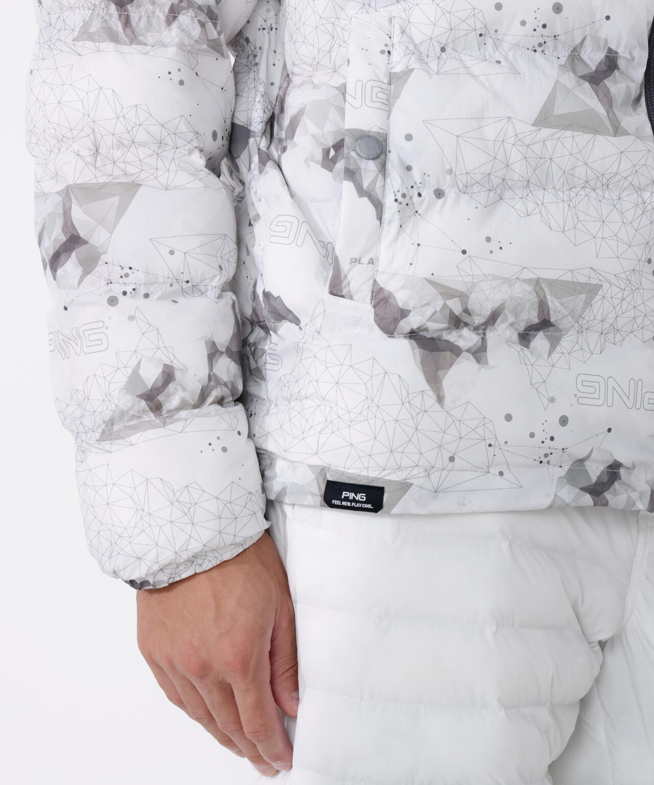 【PING APPAREL】全方向ストレッチ接結ボーダー2WAY中綿ブルゾン ＜PERFORMANCE＞ (MENS)