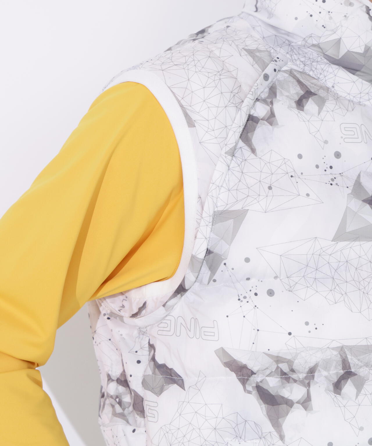 【PING APPAREL】全方向ストレッチ接結ボーダー2WAY中綿ブルゾン ＜PERFORMANCE＞ (MENS)