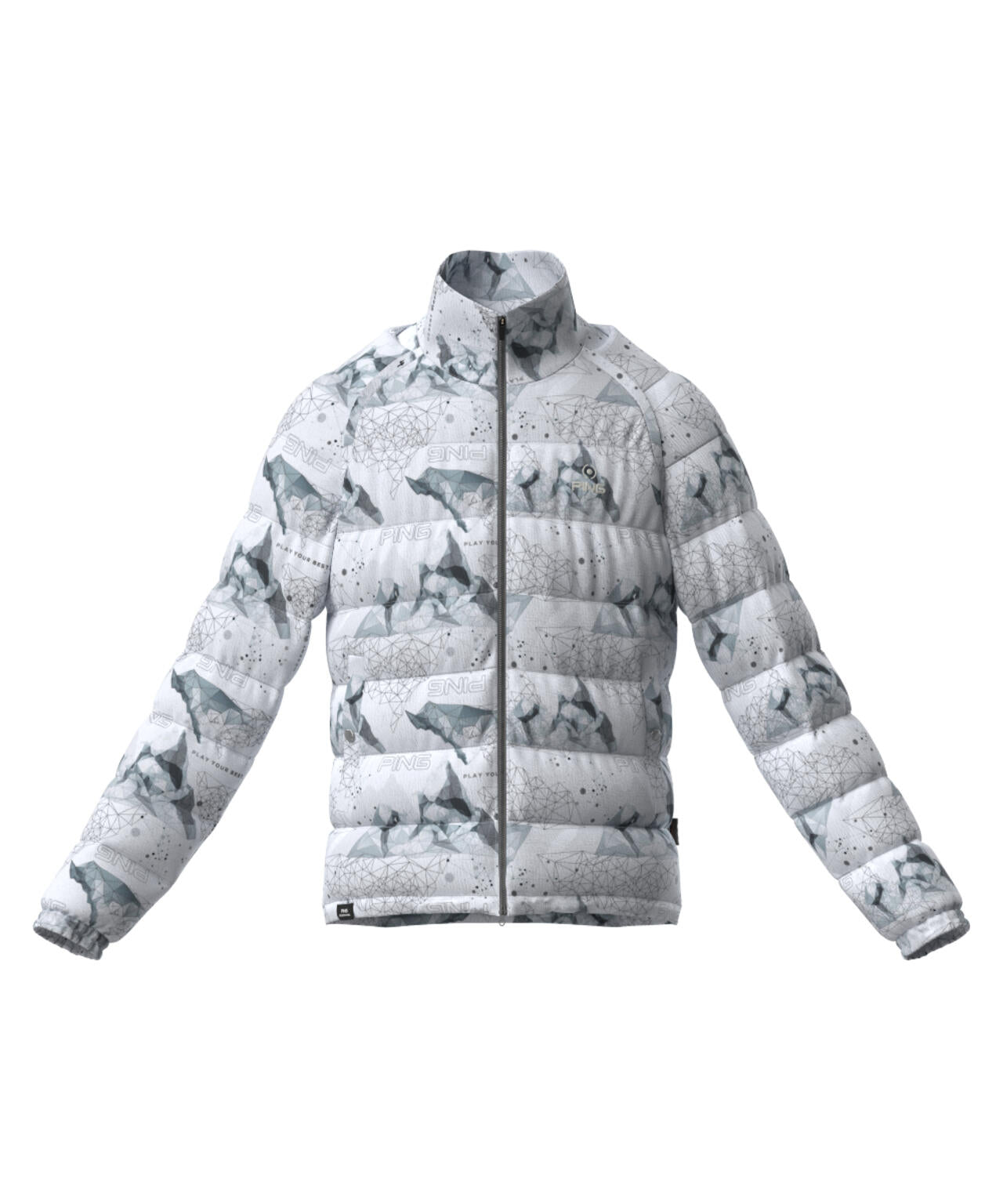 【PING APPAREL】全方向ストレッチ接結ボーダー2WAY中綿ブルゾン ＜PERFORMANCE＞ (MENS)