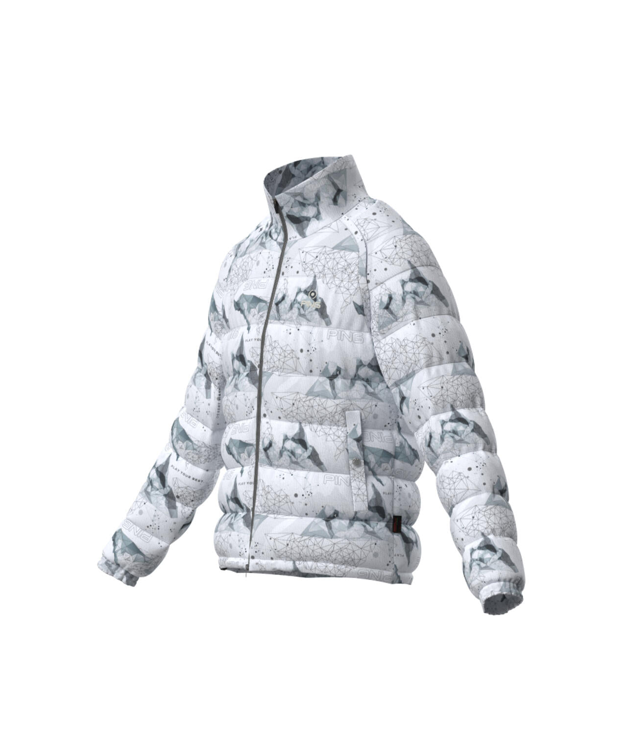 【PING APPAREL】全方向ストレッチ接結ボーダー2WAY中綿ブルゾン ＜PERFORMANCE＞ (MENS)