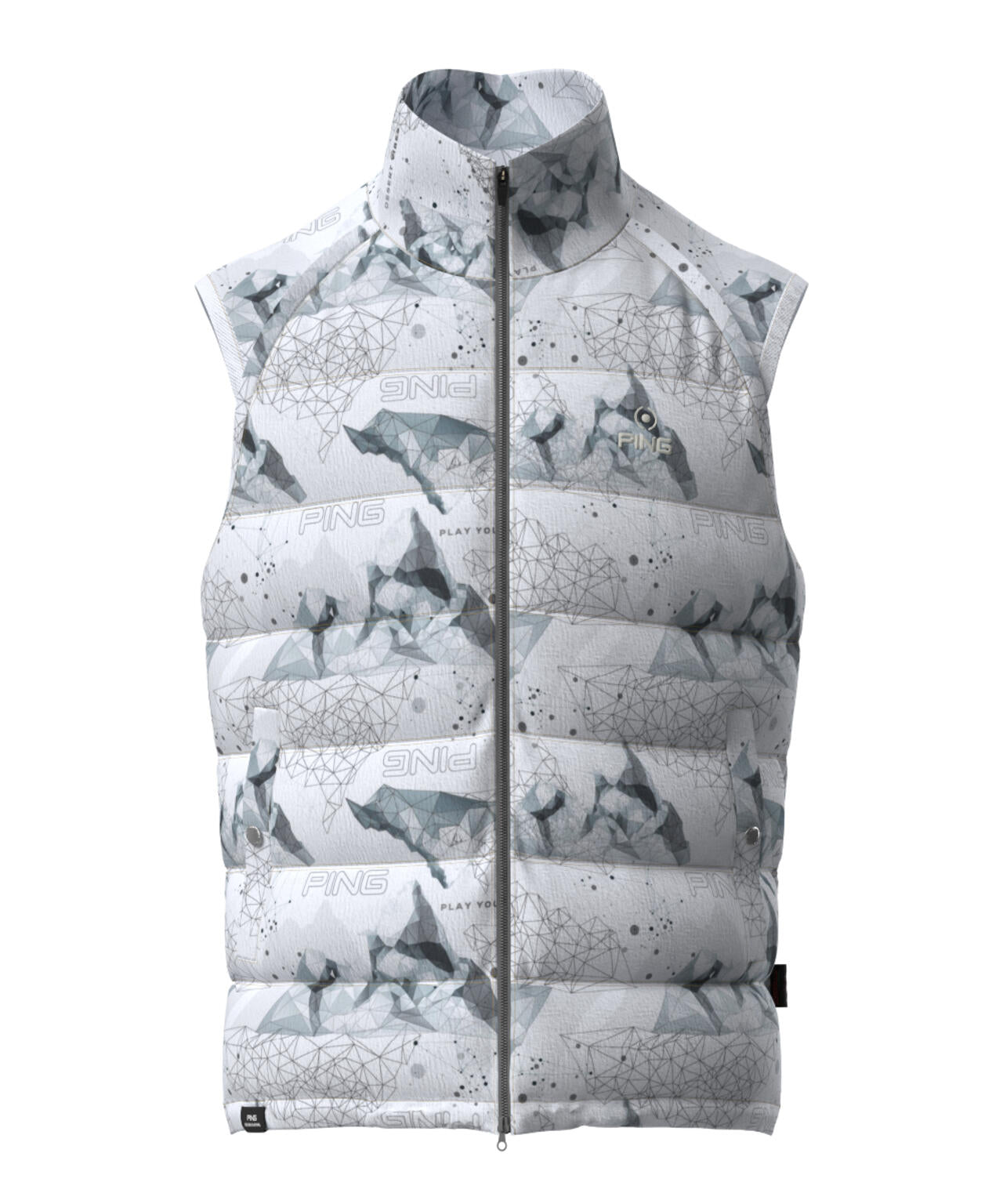 【PING APPAREL】全方向ストレッチ接結ボーダー2WAY中綿ブルゾン ＜PERFORMANCE＞ (MENS)