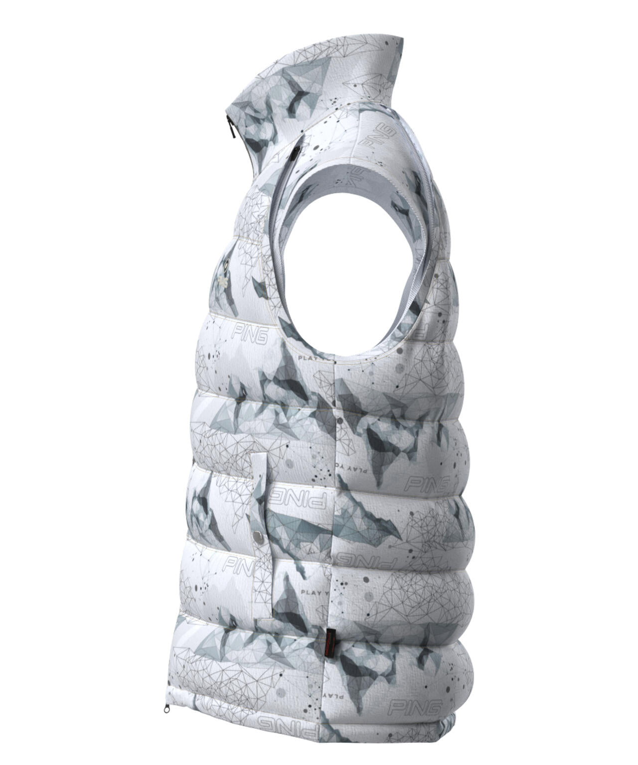 【PING APPAREL】全方向ストレッチ接結ボーダー2WAY中綿ブルゾン ＜PERFORMANCE＞ (MENS)