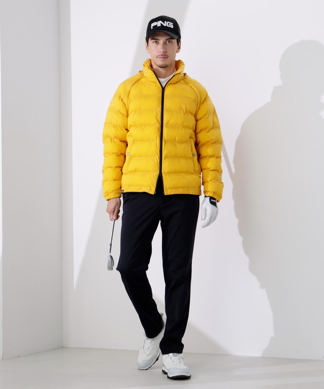 【PING APPAREL】全方向ストレッチ接結ボーダー2WAY中綿ブルゾン ＜PERFORMANCE＞ (MENS)