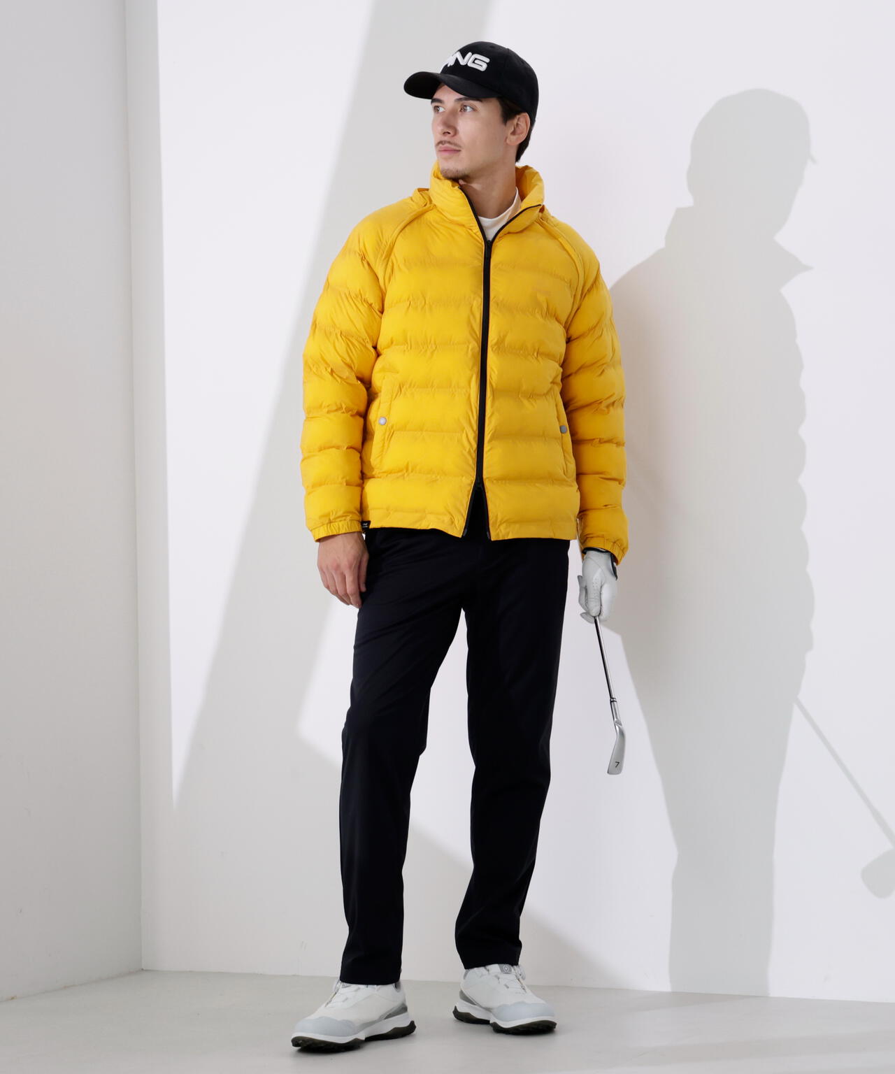 【PING APPAREL】全方向ストレッチ接結ボーダー2WAY中綿ブルゾン ＜PERFORMANCE＞ (MENS)