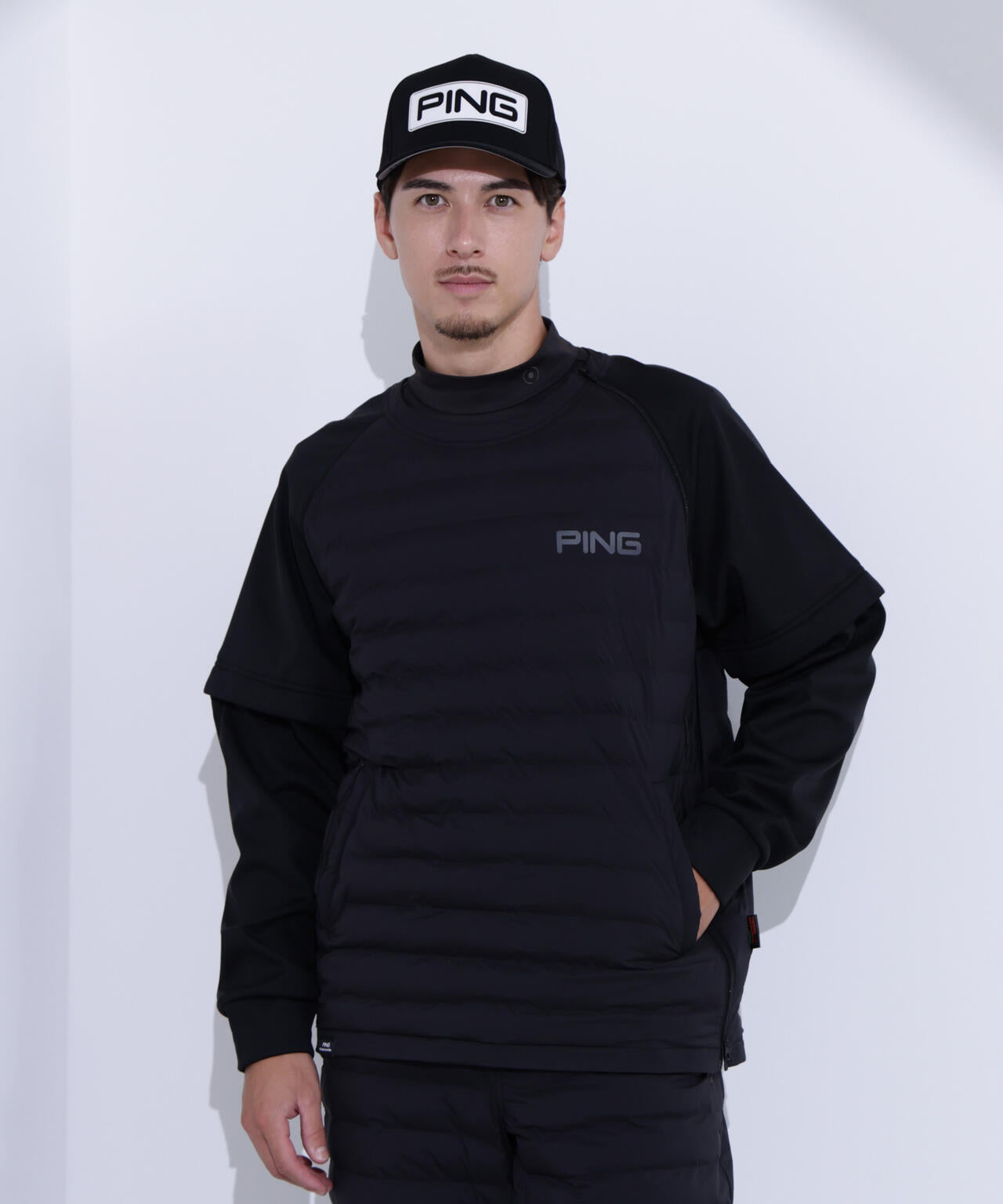 【PING APPAREL】2WAYハイブリッド中綿スニードブルゾン ＜PERFORMANCE＞ (MENS)