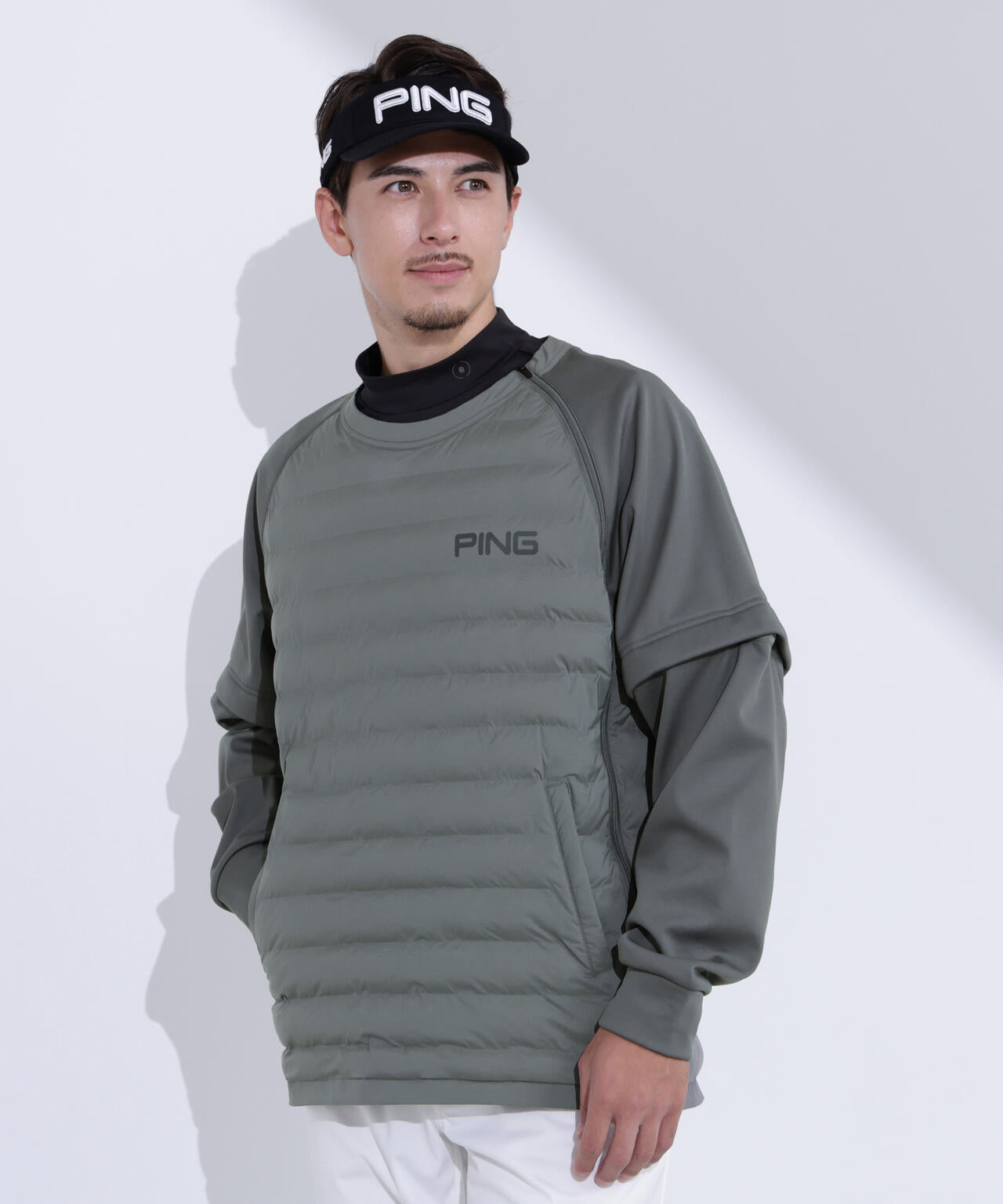 【PING APPAREL】2WAYハイブリッド中綿スニードブルゾン ＜PERFORMANCE＞ (MENS)