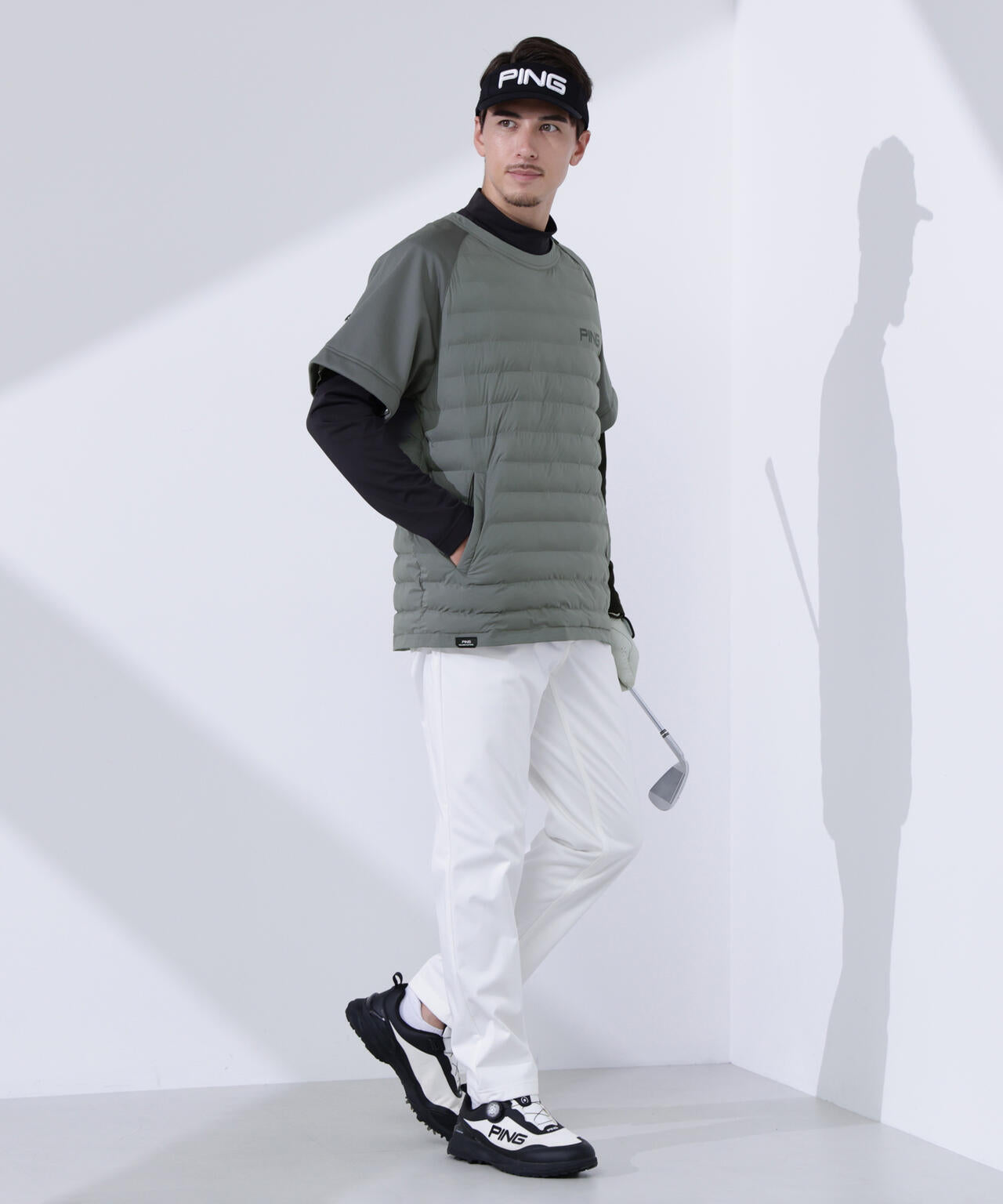 【PING APPAREL】2WAYハイブリッド中綿スニードブルゾン ＜PERFORMANCE＞ (MENS)