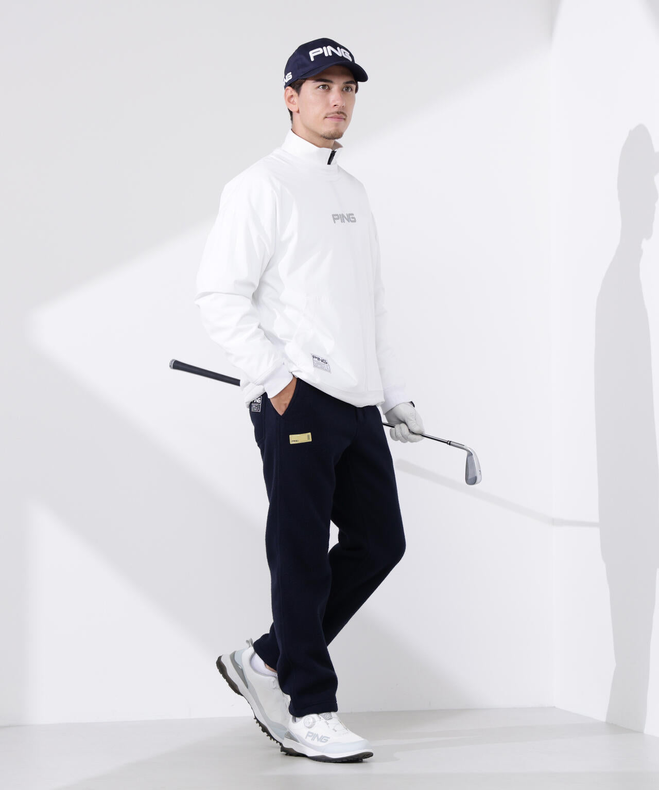 【PING APPAREL】全方向ストレッチ/ダブルフェイス ツインレイヤードアウター ＜GOLD＞ (MENS)