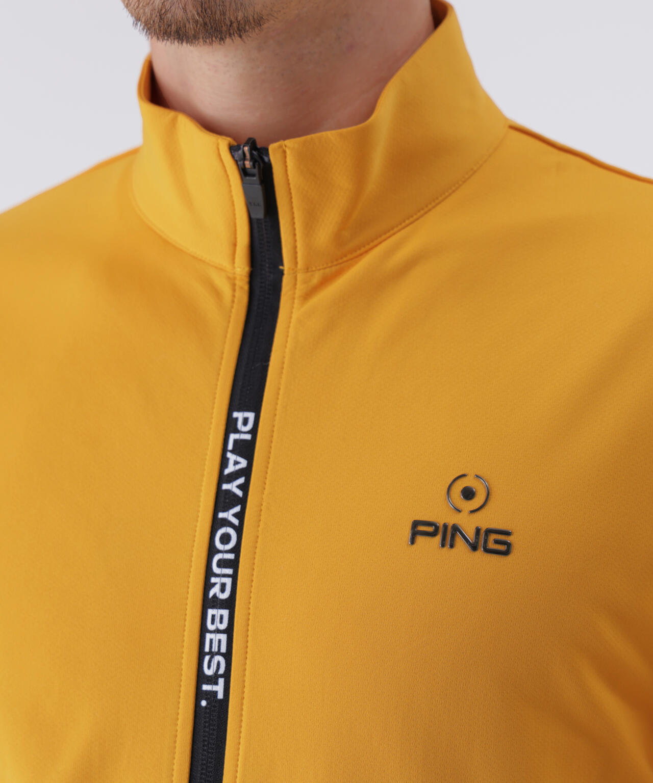 【PING APPAREL】全方向ストレッチ/ダブルフェイス ツインレイヤードアウター ＜GOLD＞ (MENS)