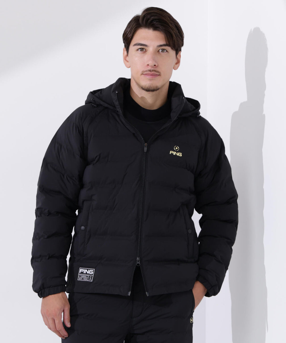 PING APPAREL】25FW 3WAY中綿フーディブルゾン ＜GOLD＞ (MENS 
