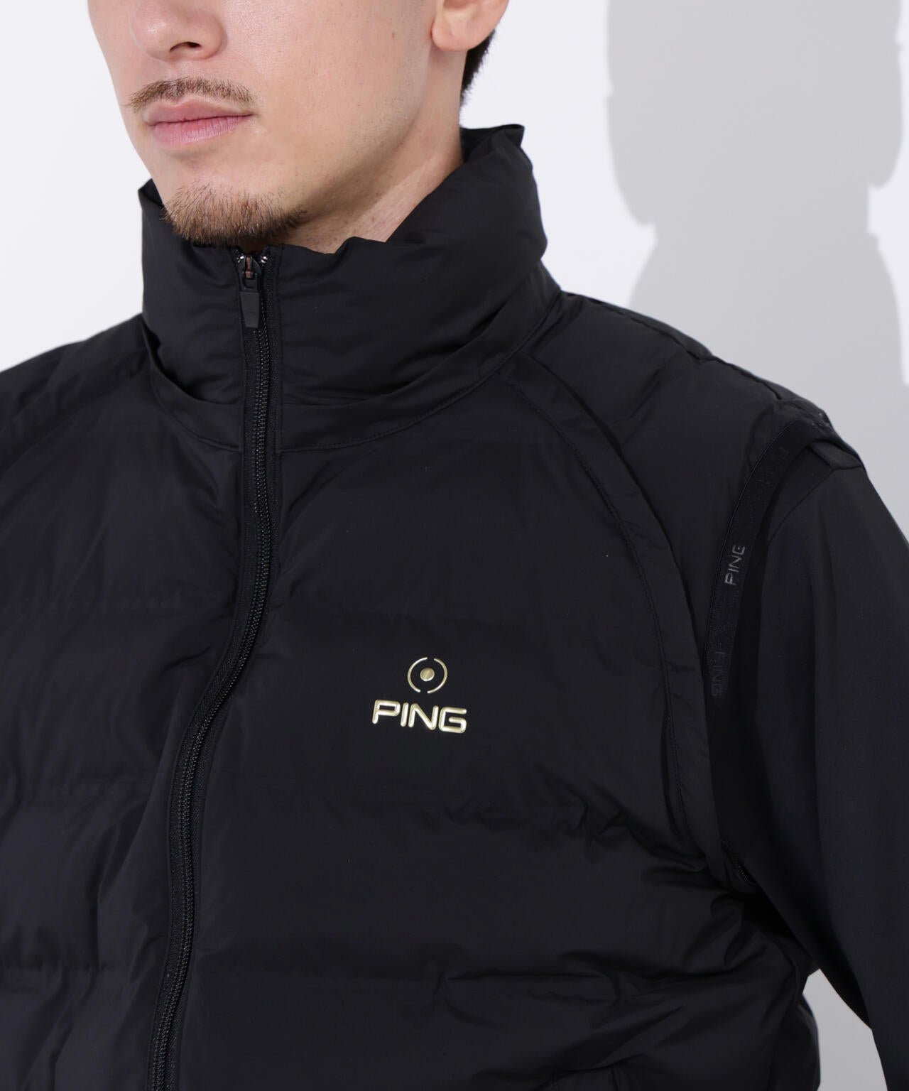 【PING APPAREL】２５ＦＷ ３ＷＡＹ中綿フーディブルゾン ＜GOLD＞ (MENS)