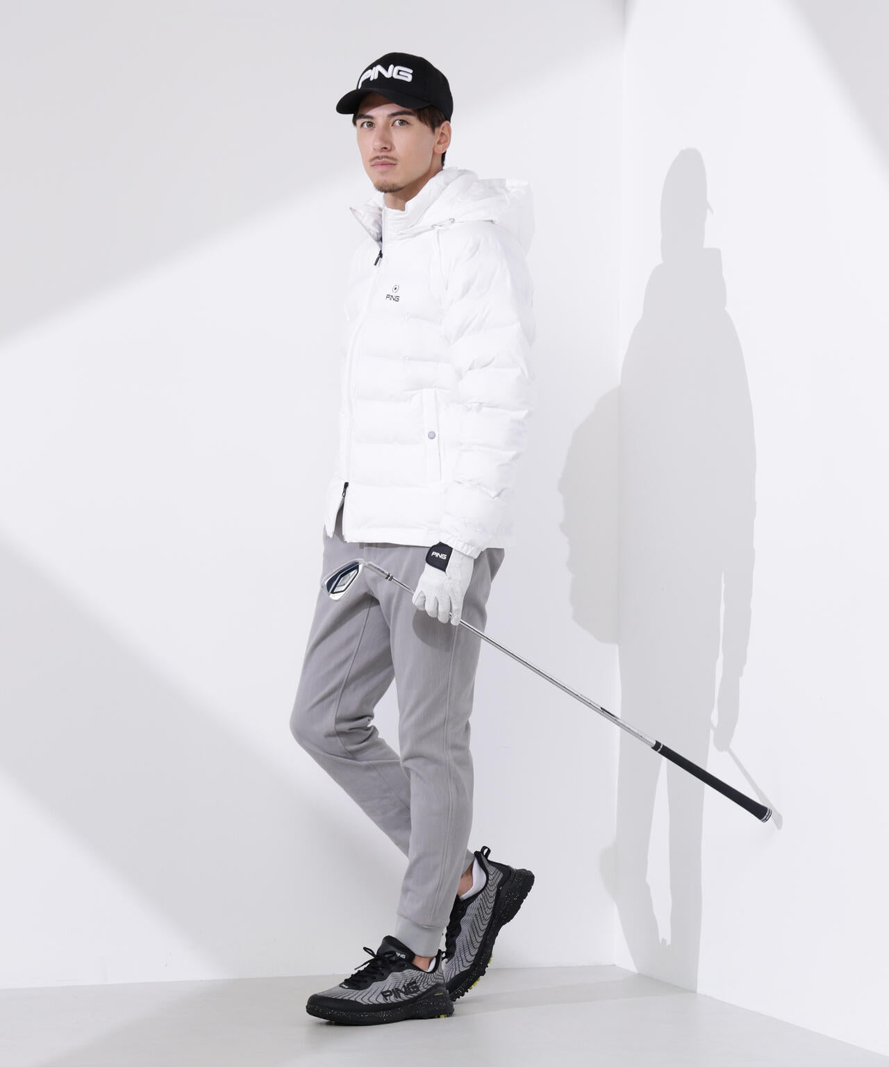 PING APPAREL】25FW 3WAY中綿フーディブルゾン ＜GOLD＞ (MENS