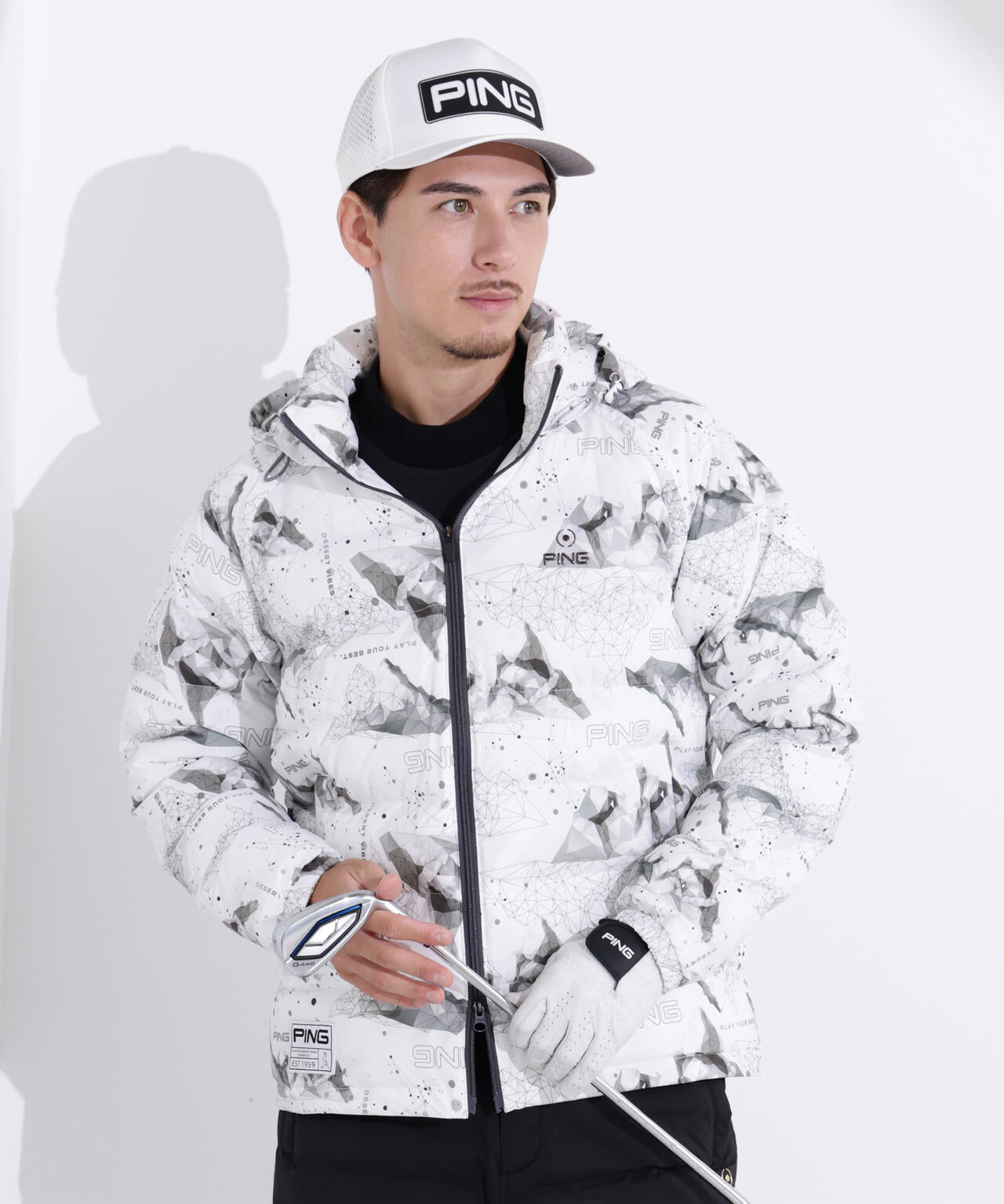 【PING APPAREL】２５ＦＷ ３ＷＡＹ中綿フーディブルゾン ＜GOLD＞ (MENS)