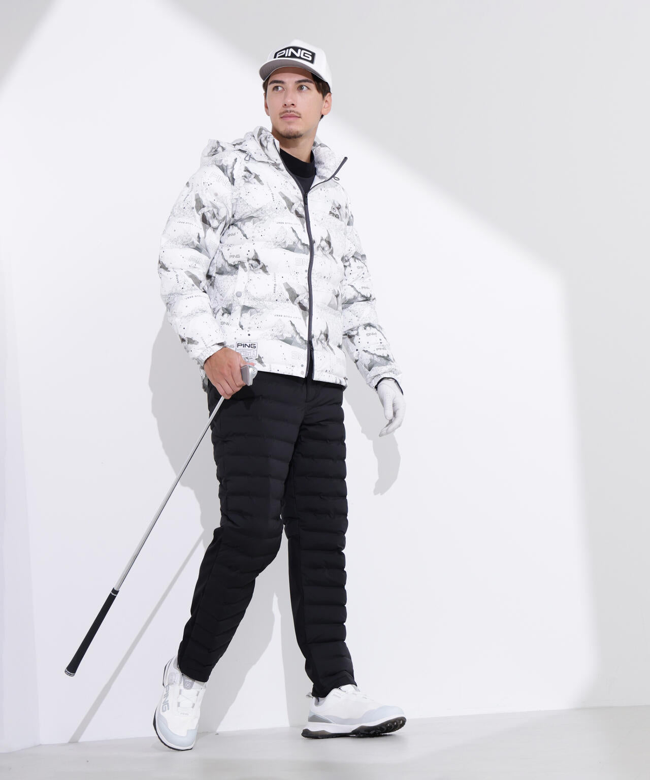 【PING APPAREL】２５ＦＷ ３ＷＡＹ中綿フーディブルゾン ＜GOLD＞ (MENS)