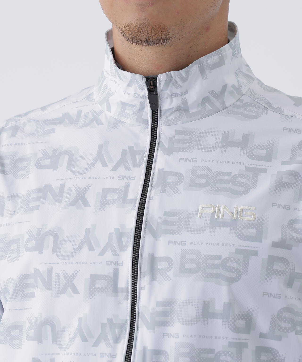 PING APPAREL】2WAYドットグラデーションスタンドブルゾン
