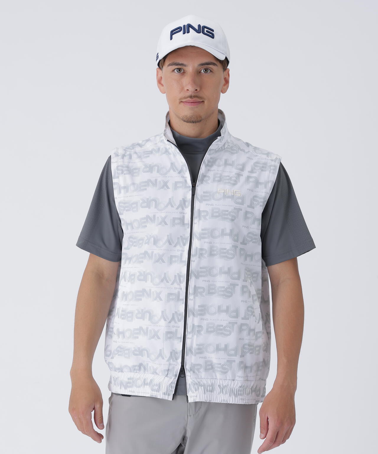 PING APPAREL】2WAYドットグラデーションスタンドブルゾン